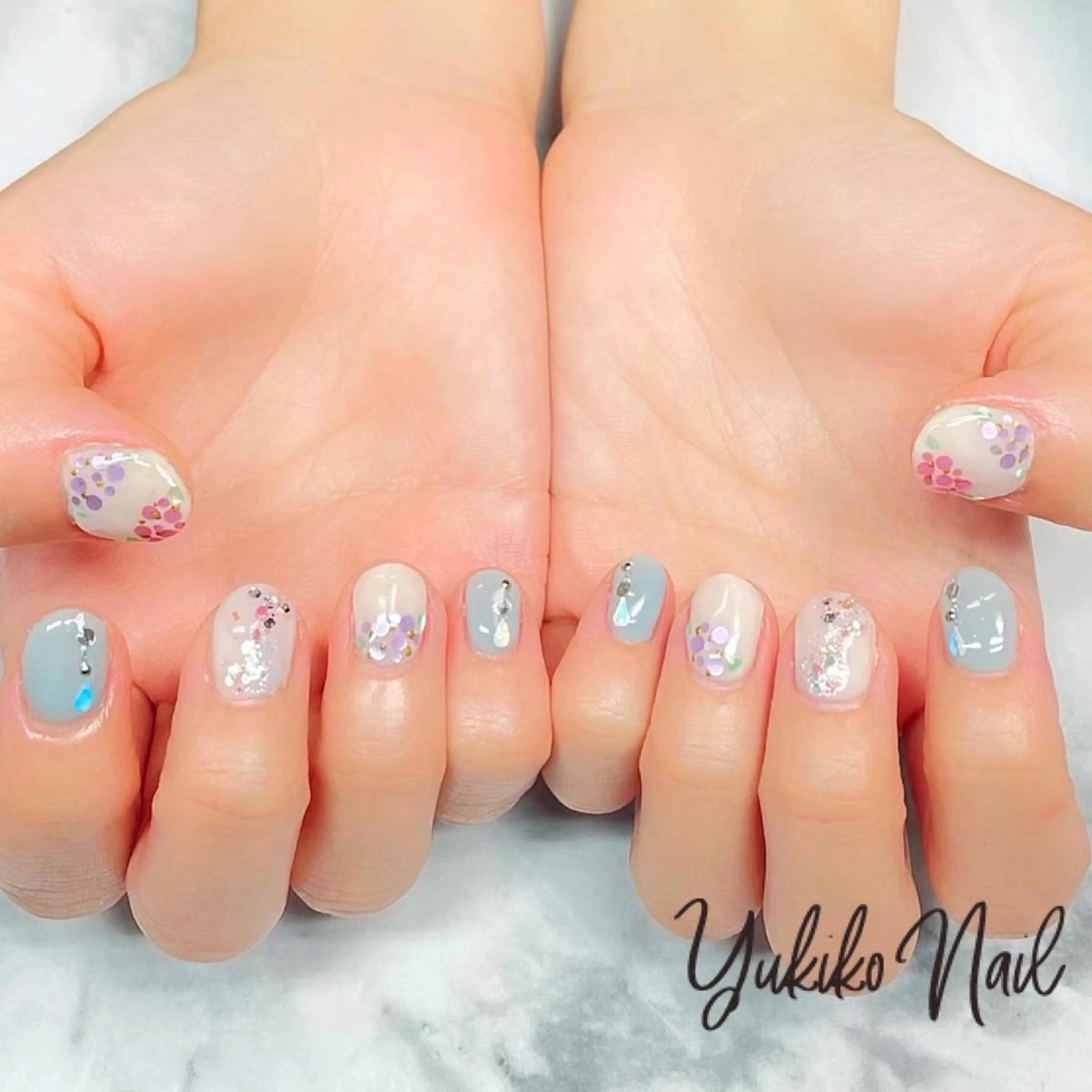 ネイル シンプルネイル ハンドネイル ユキコ ネイルのネイルデザイン