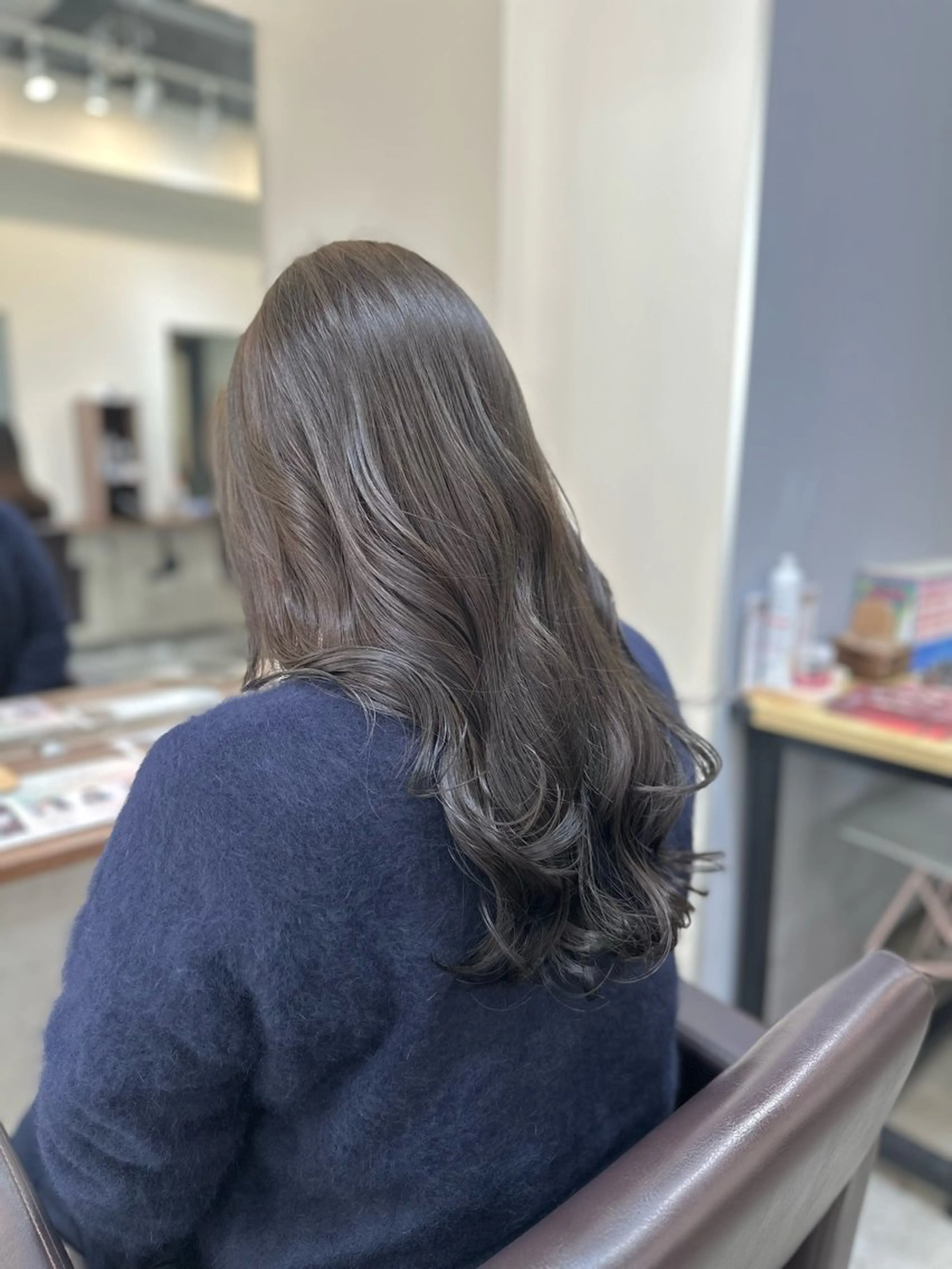 ロング カラー パーマ カット ヘアカラー パーマ トリートメント 平日オススメ✨ プチプラ✨山下のヘアスタイル