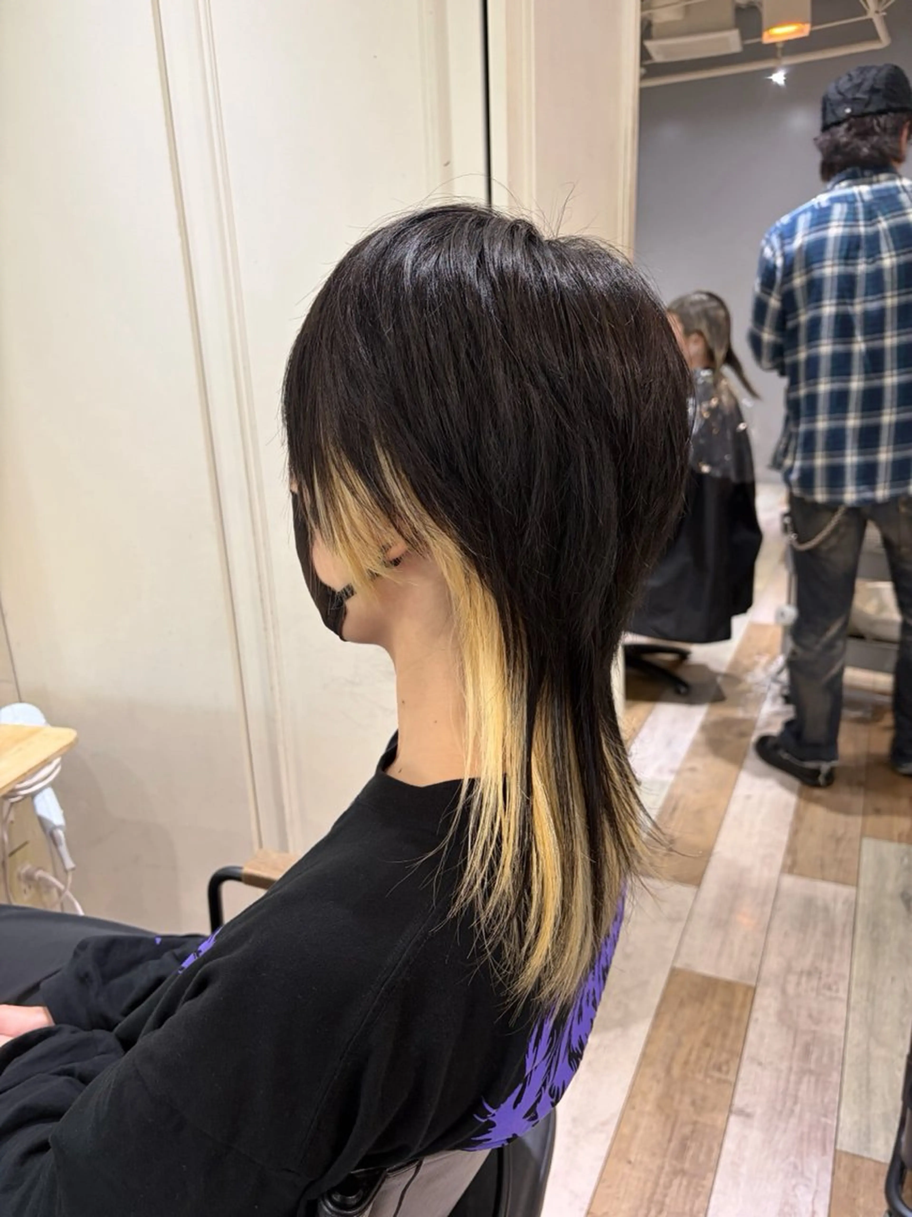 ロング カラー ウルフカット カット 盛れるレイヤー× ウルフMari🪽のヘアスタイル