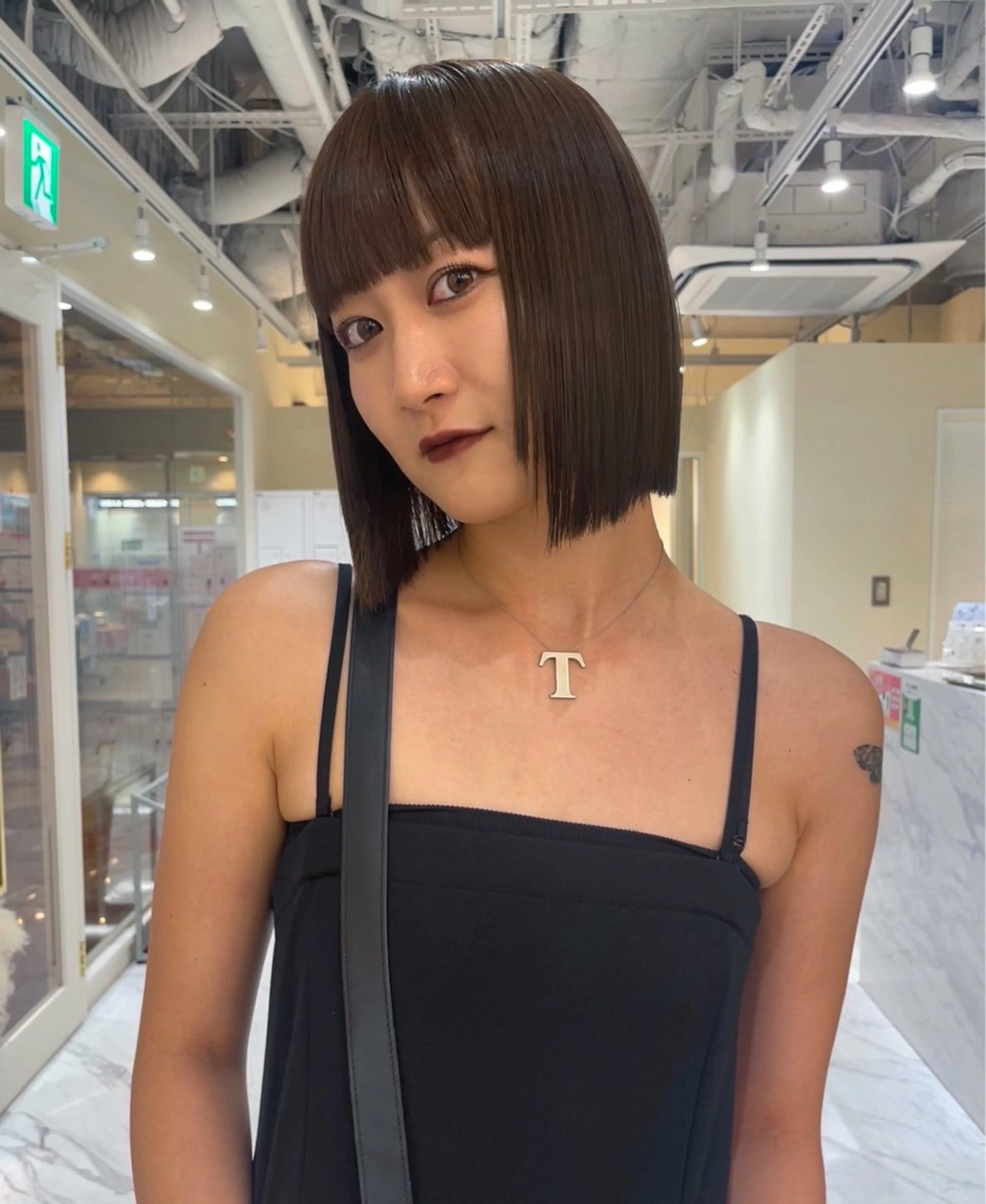 ショート アッシュ ハイライト レイヤーカット レイヤー /髪質改善/ariのヘアスタイル