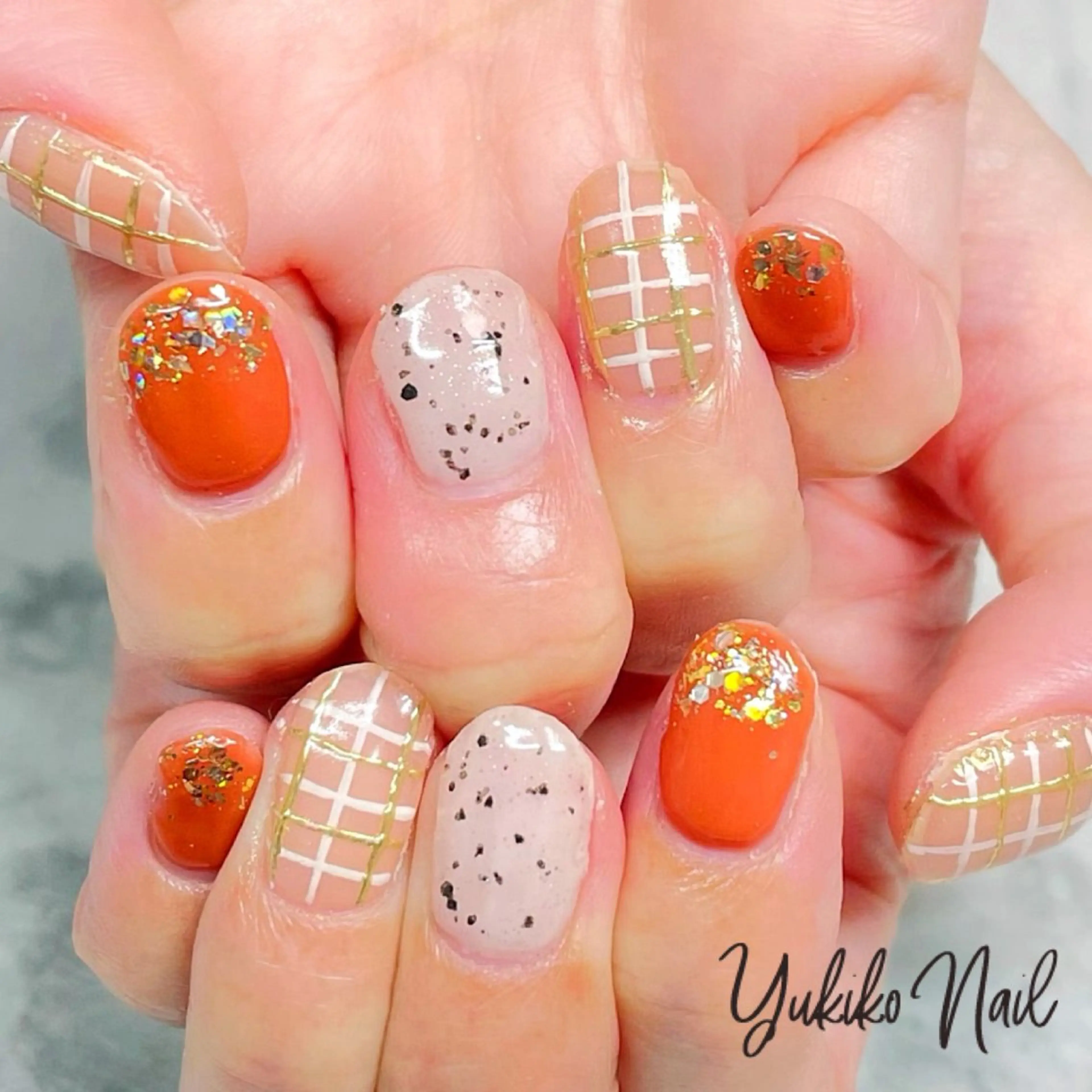 ネイル ミラーネイル ハンドネイル ユキコ ネイルのネイルデザイン