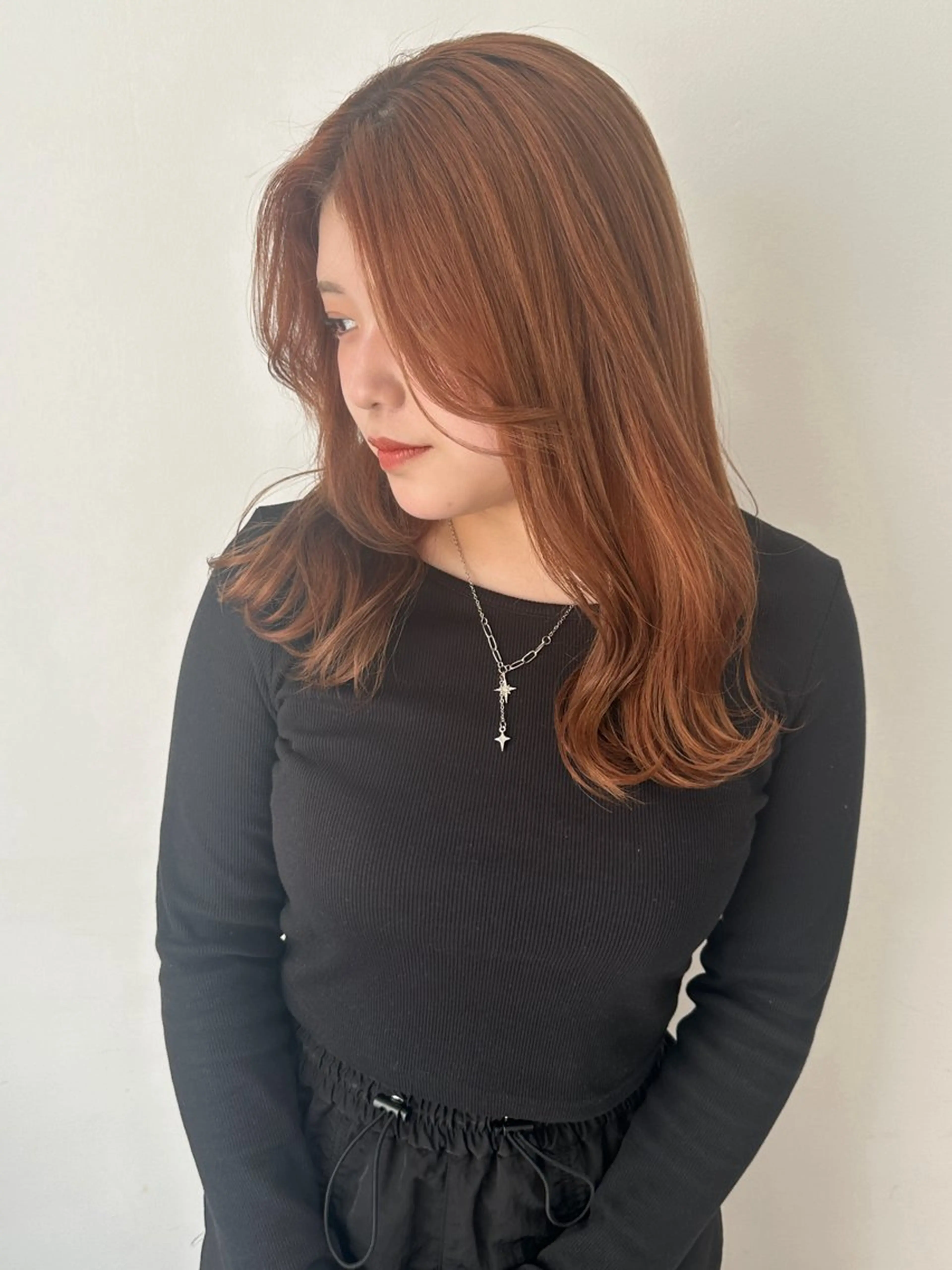 セミロング カラー ヘアカラー トリートメント recipe 黒木 彩那のヘアスタイル