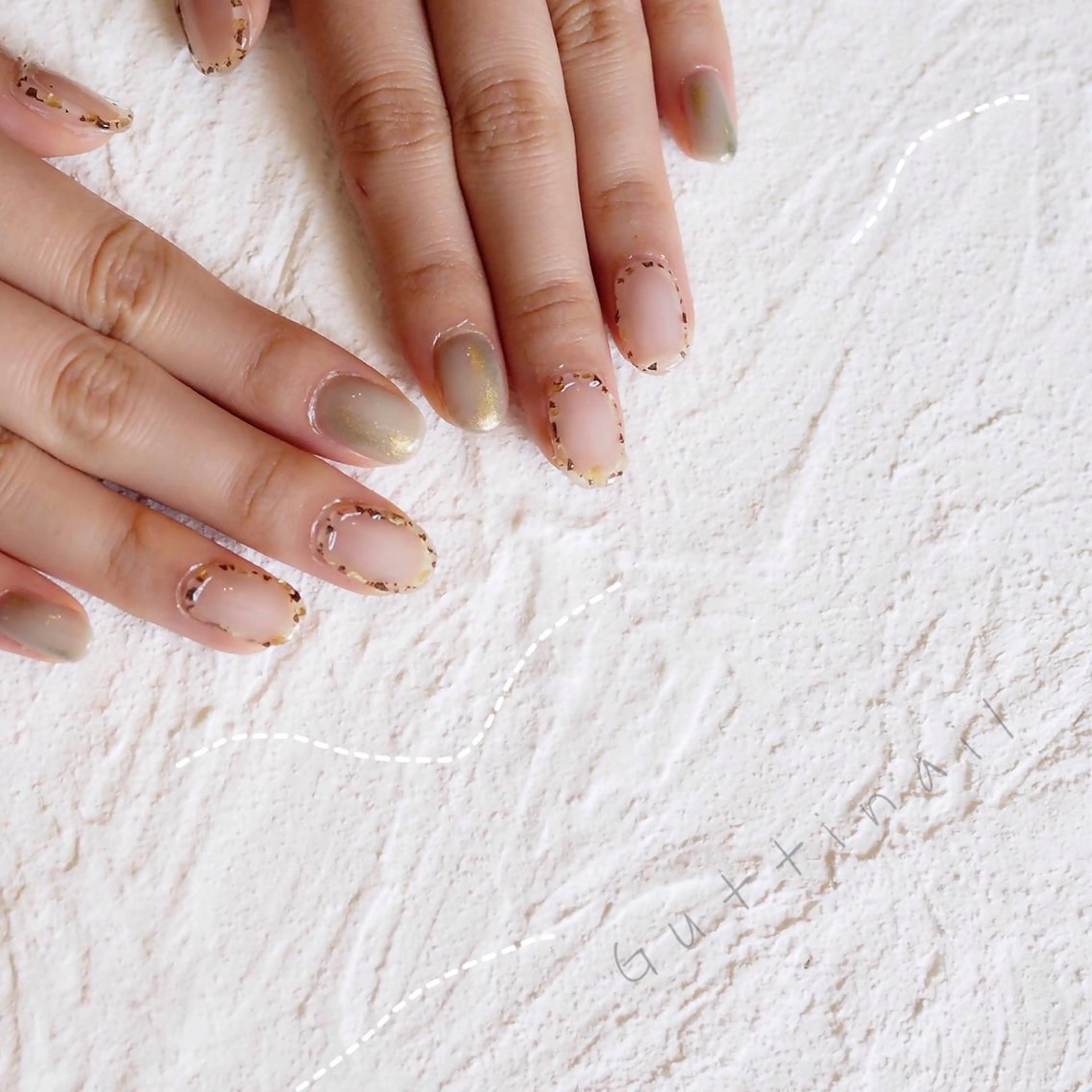 ネイル ニュアンスネイル セキグチ guttinailのネイルデザイン