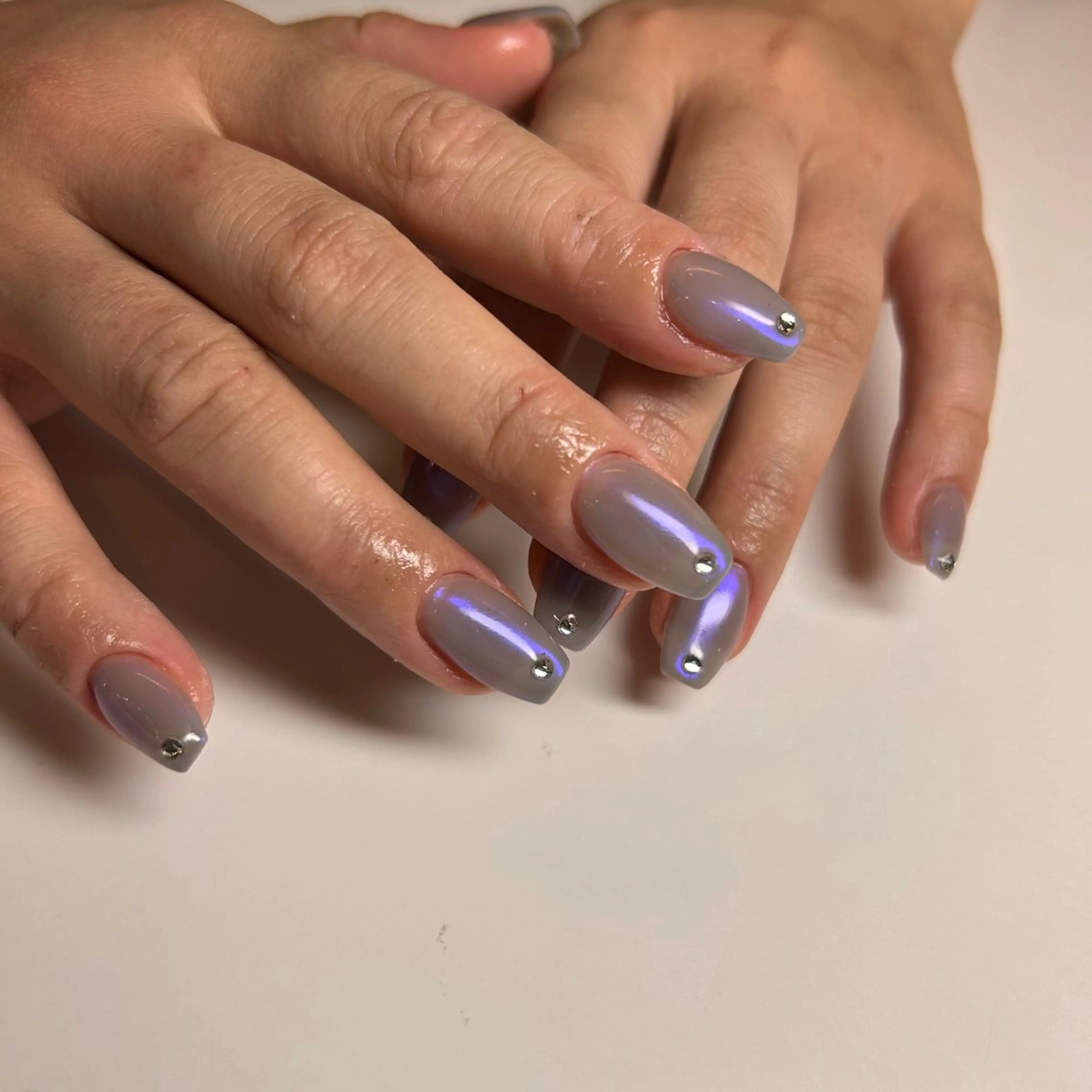 ネイル オーロラネイル ハンドネイル 恒川 みなみのネイルデザイン