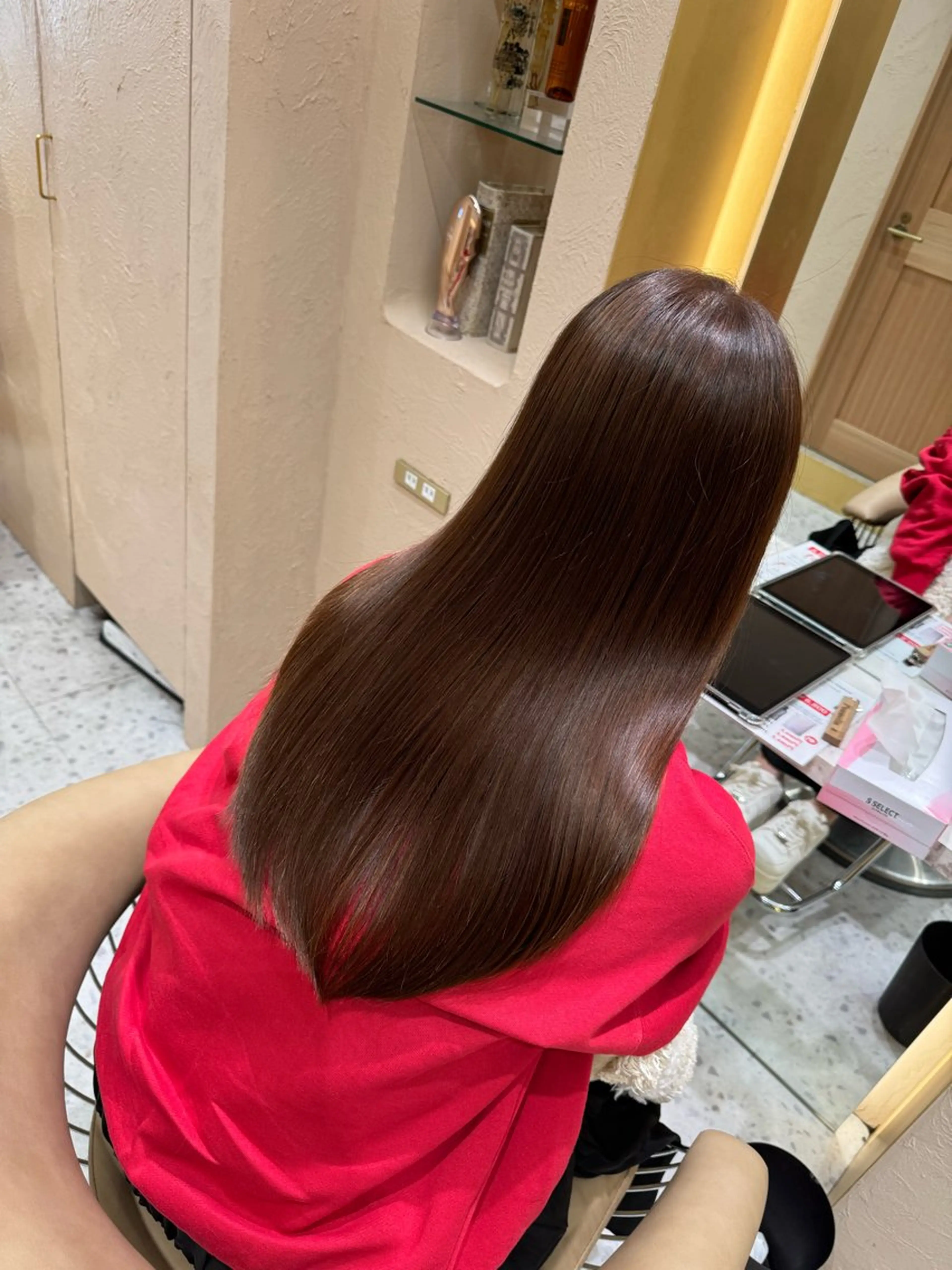 ミディアム 髪質改善 トリートメント カット 代表山口ひな 髪質改善のプロのヘアスタイル