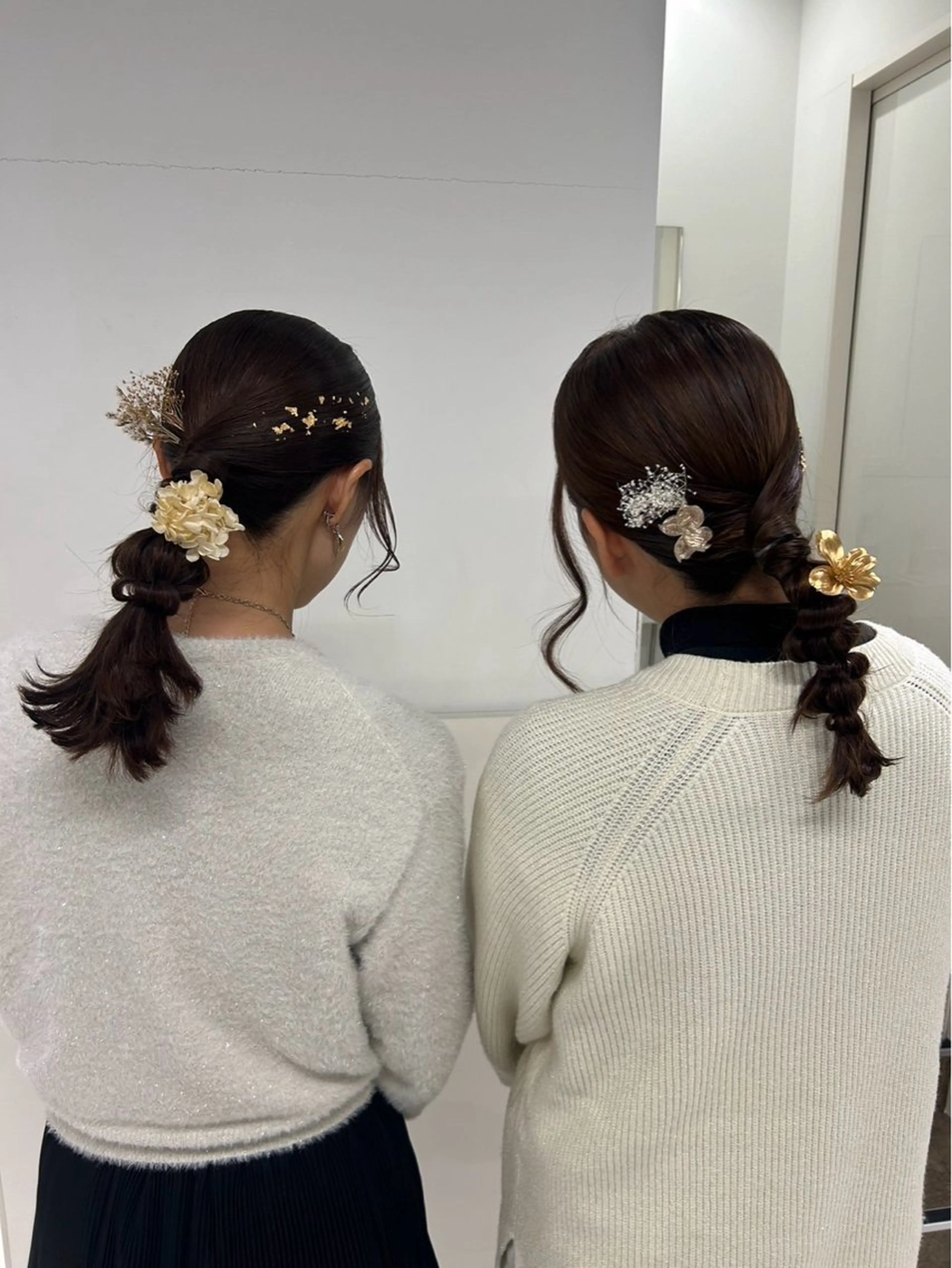 ヘアアレンジ ヘアセット sena⌇ベージュ⌇ ブリーチなしWカラーのヘアスタイル