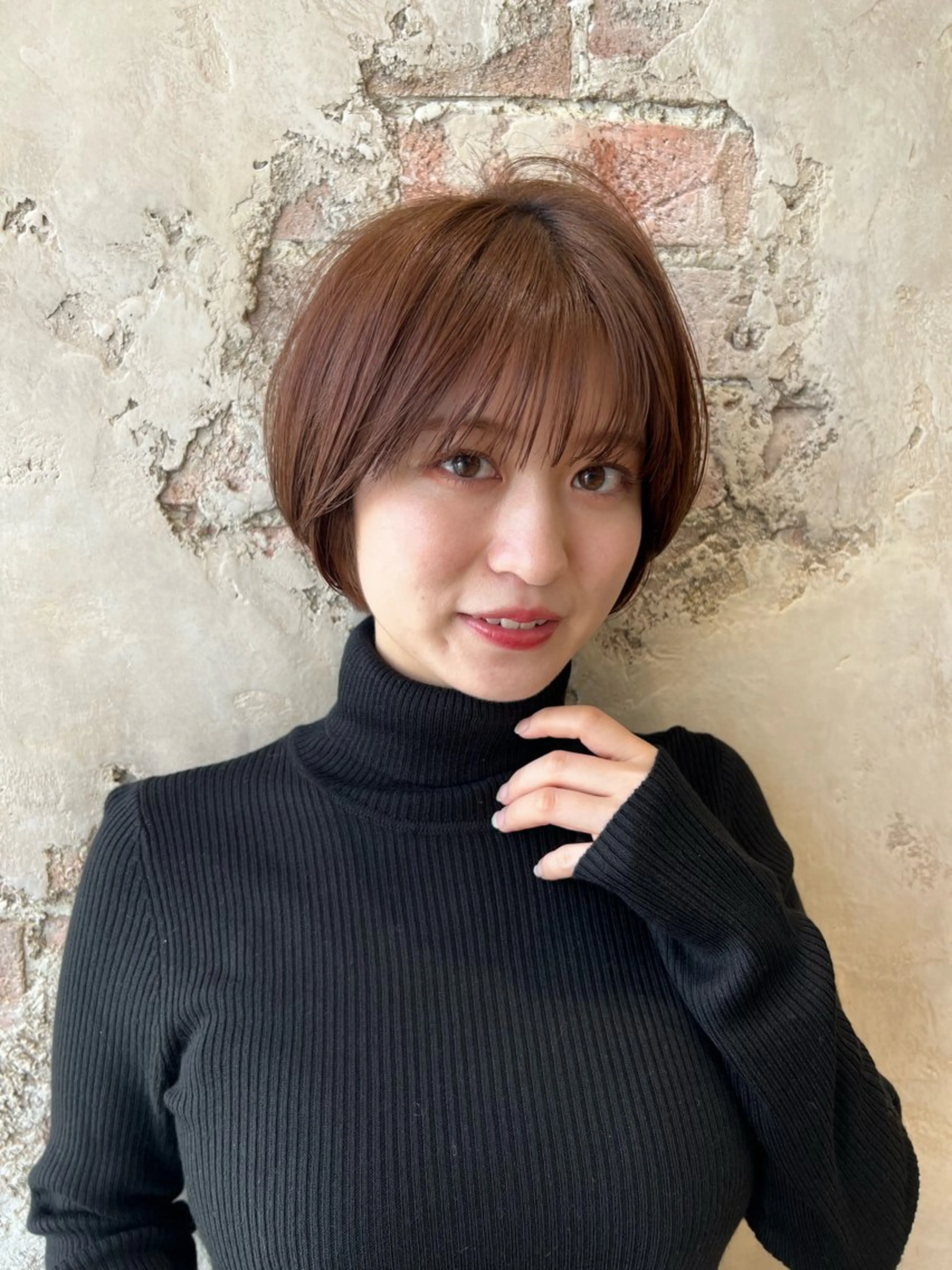 ショート カラー カット トリートメント 💍新宿ショート 💍岩田莉奈のヘアスタイル