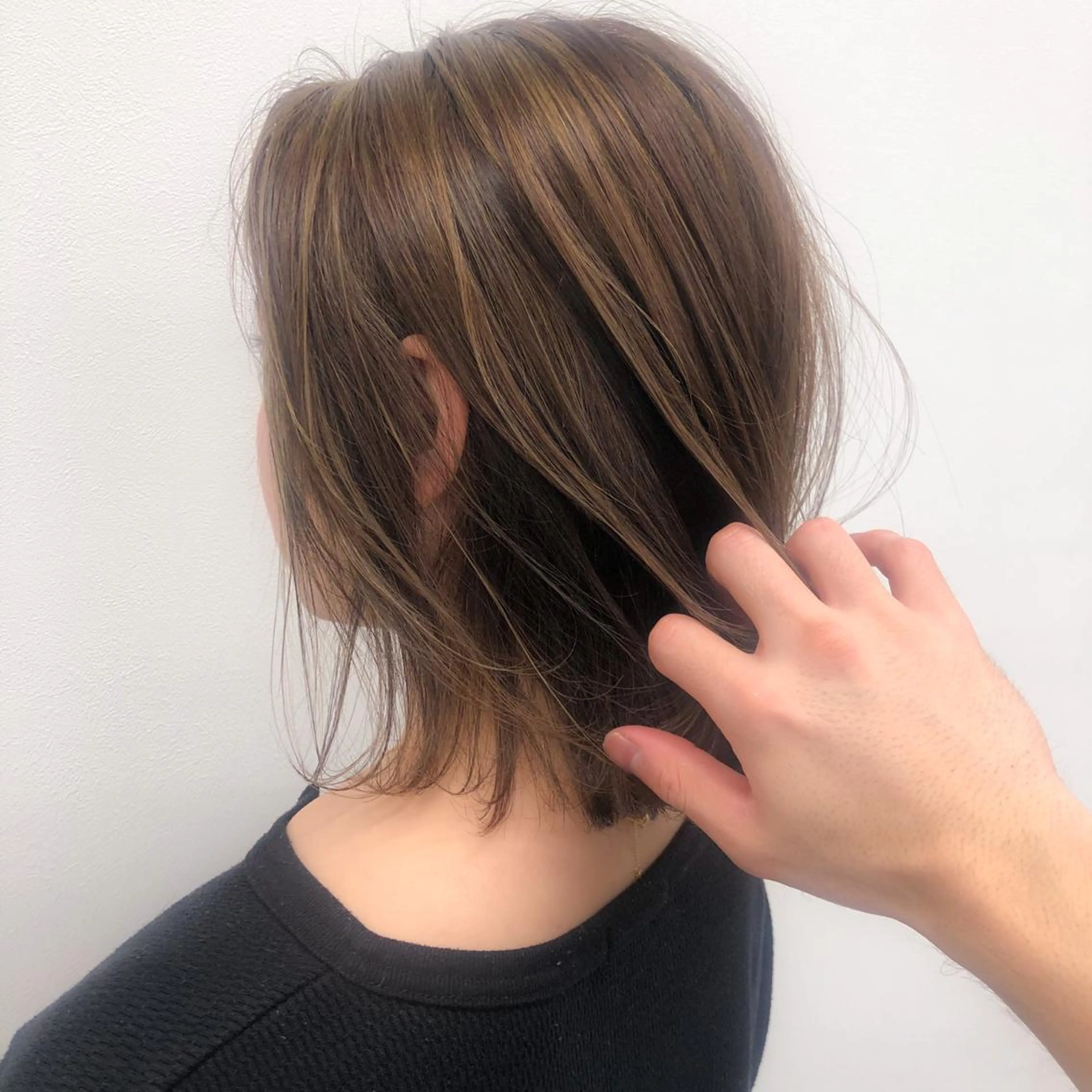 ミディアム ハイライト 🤎カラー比率90% 🤍TAKAYAのヘアスタイル