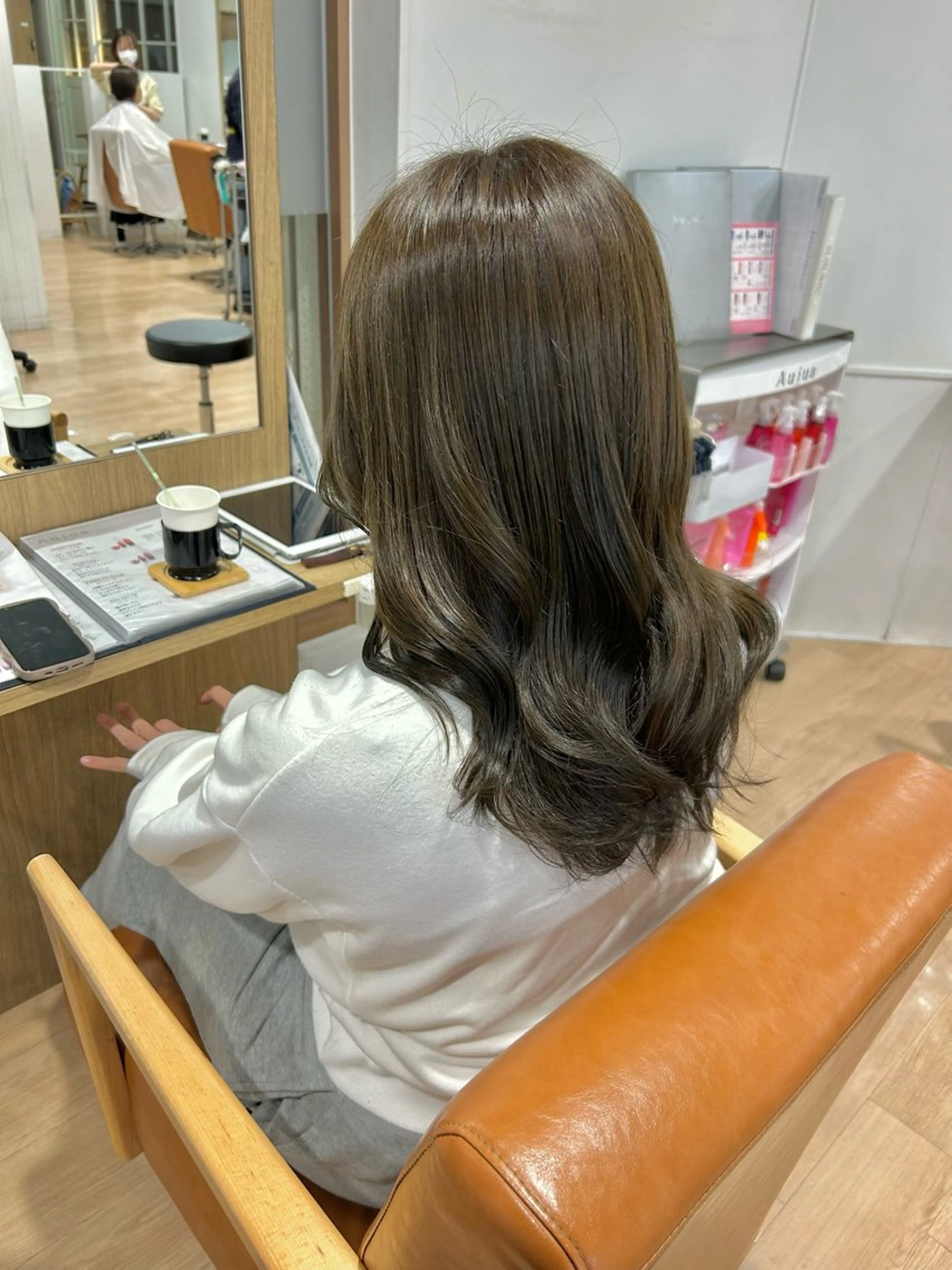 セミロング カラー レイヤーカット/髪質 改善✨/藤田侑花のヘアスタイル