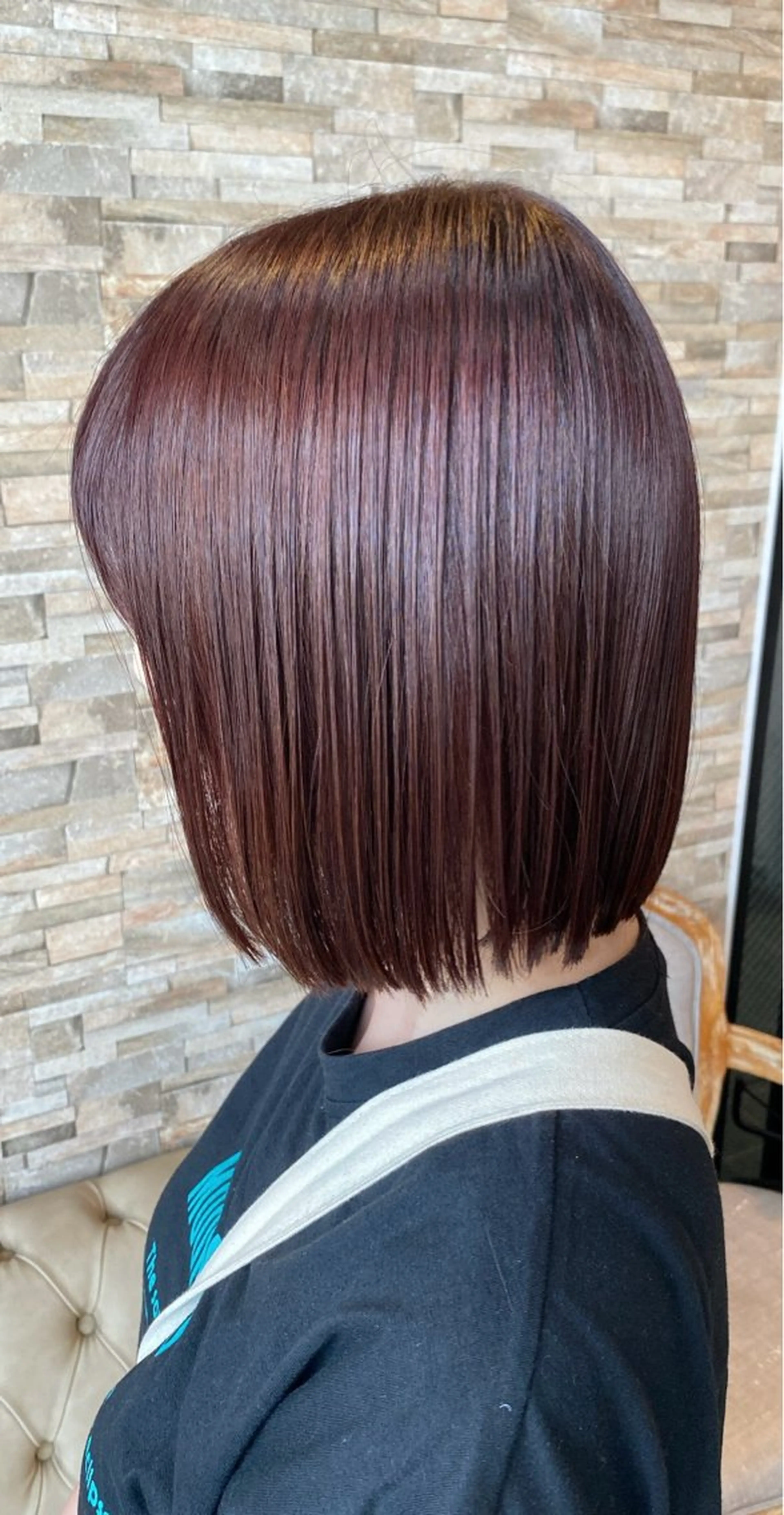 ショート カラー ブリーチ ブリーチなしカラー レッドカラー ヘアカラー サイトウ 南柏のヘアスタイル