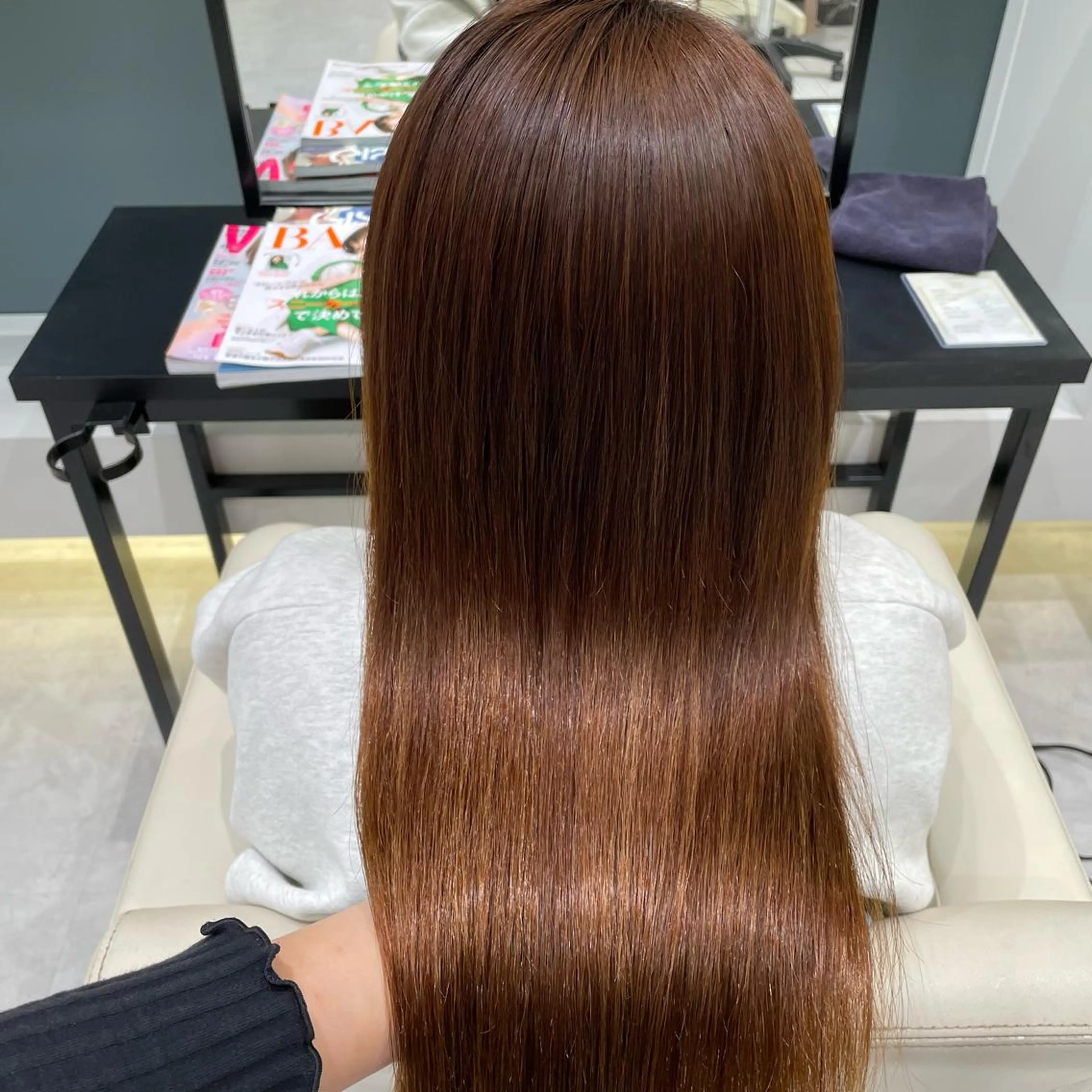 ロング パーマモデル募集🌈 森脇帆南のヘアスタイル