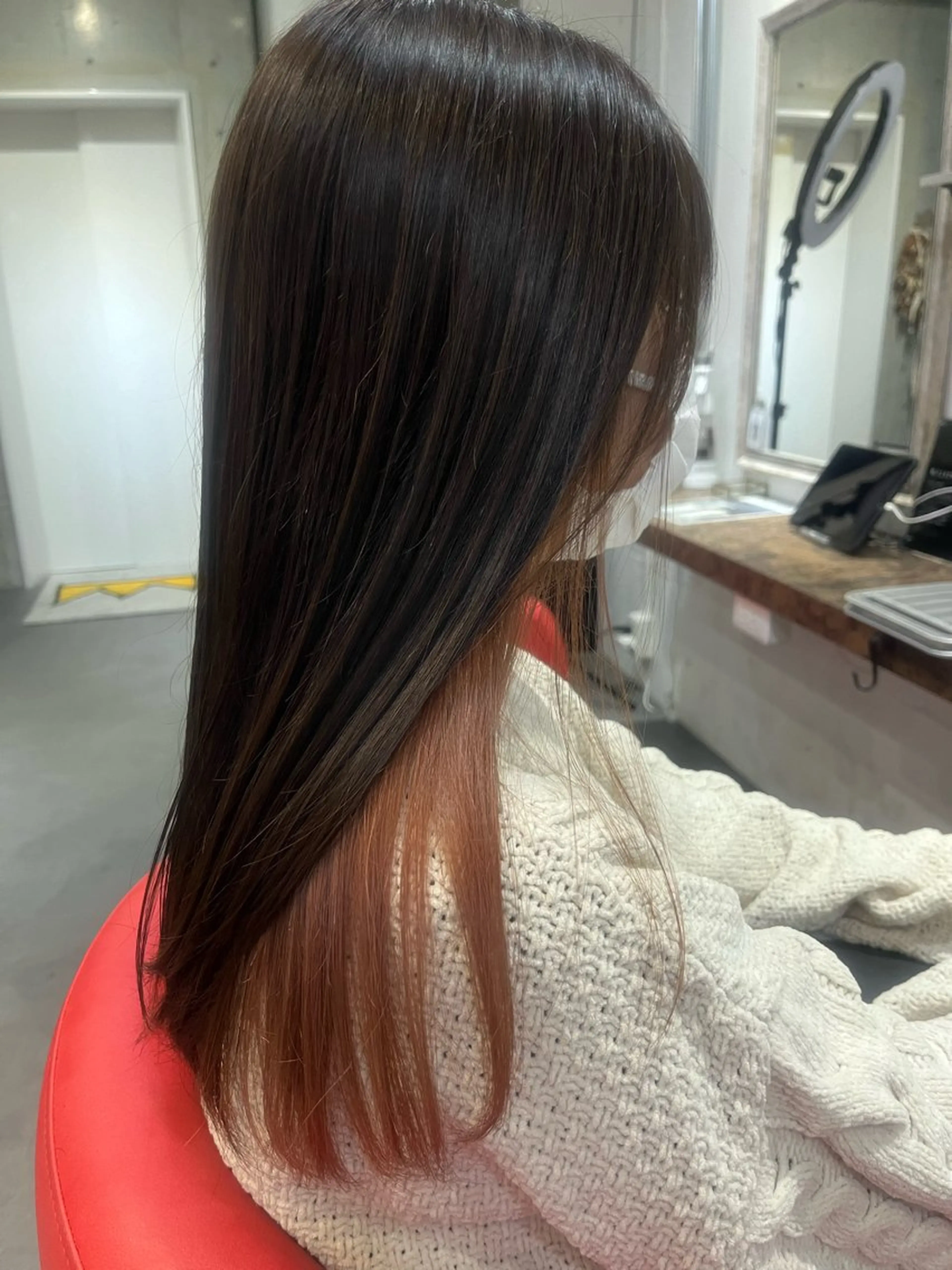 セミロング カラー ヘアカラー 駅チカ【ali'i】 アリイ花崎友美☘のヘアスタイル