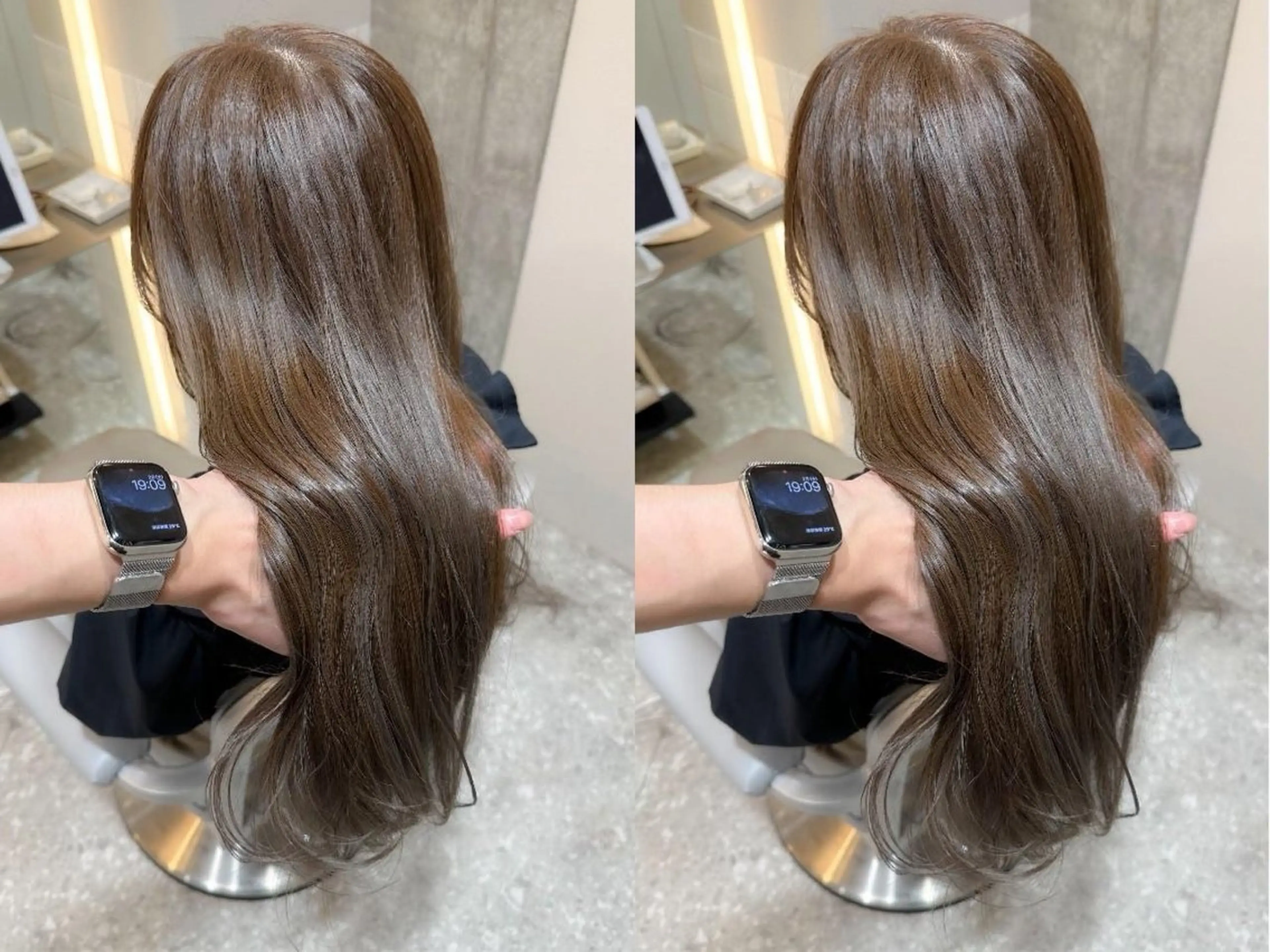 ロング カラー ヘアカラー トリートメント 中村 珠笑のヘアスタイル