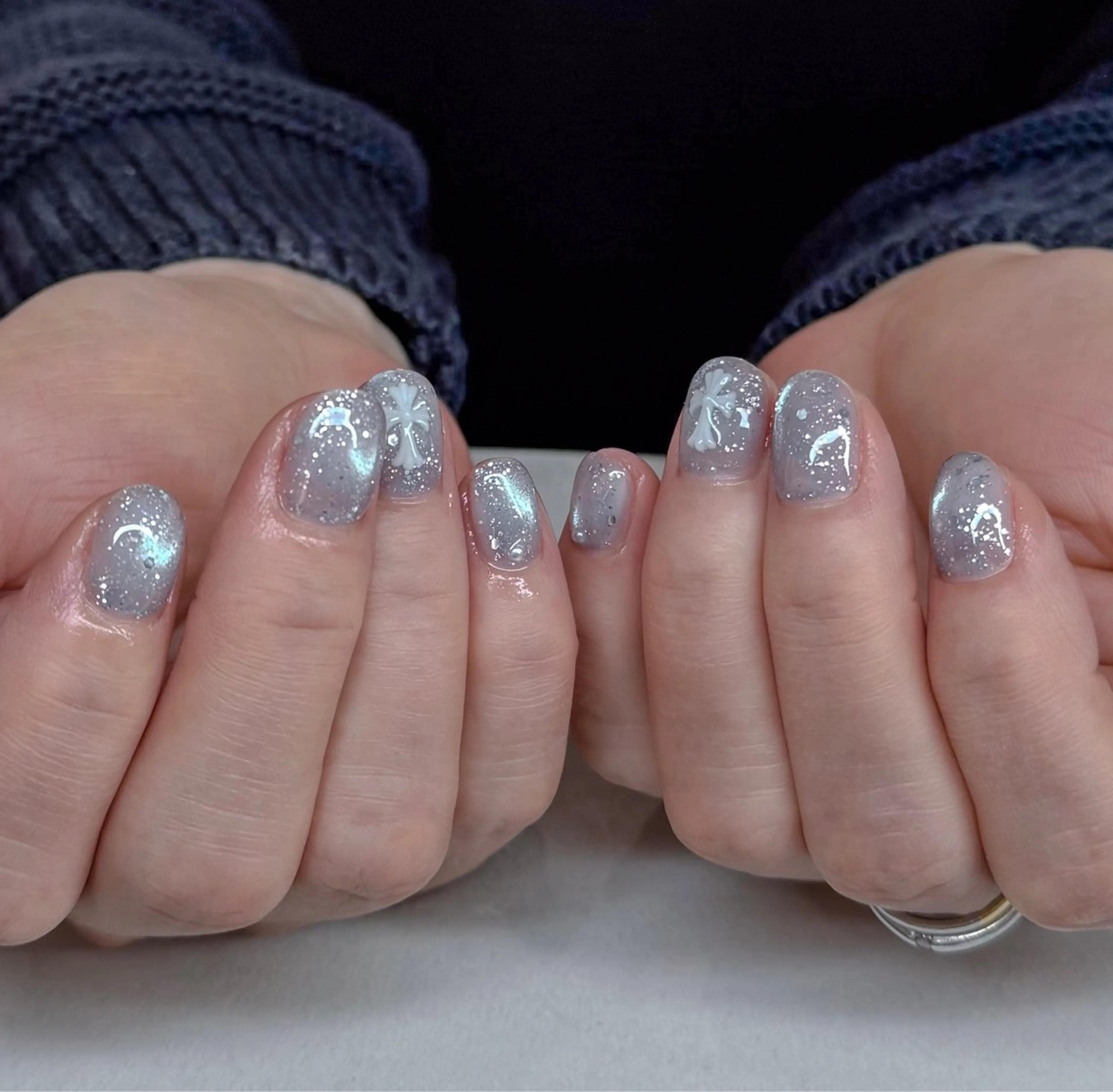 ネイル マグネットネイル マグネットワンカラー ワンカラーネイル num-fi Aiのネイルデザイン