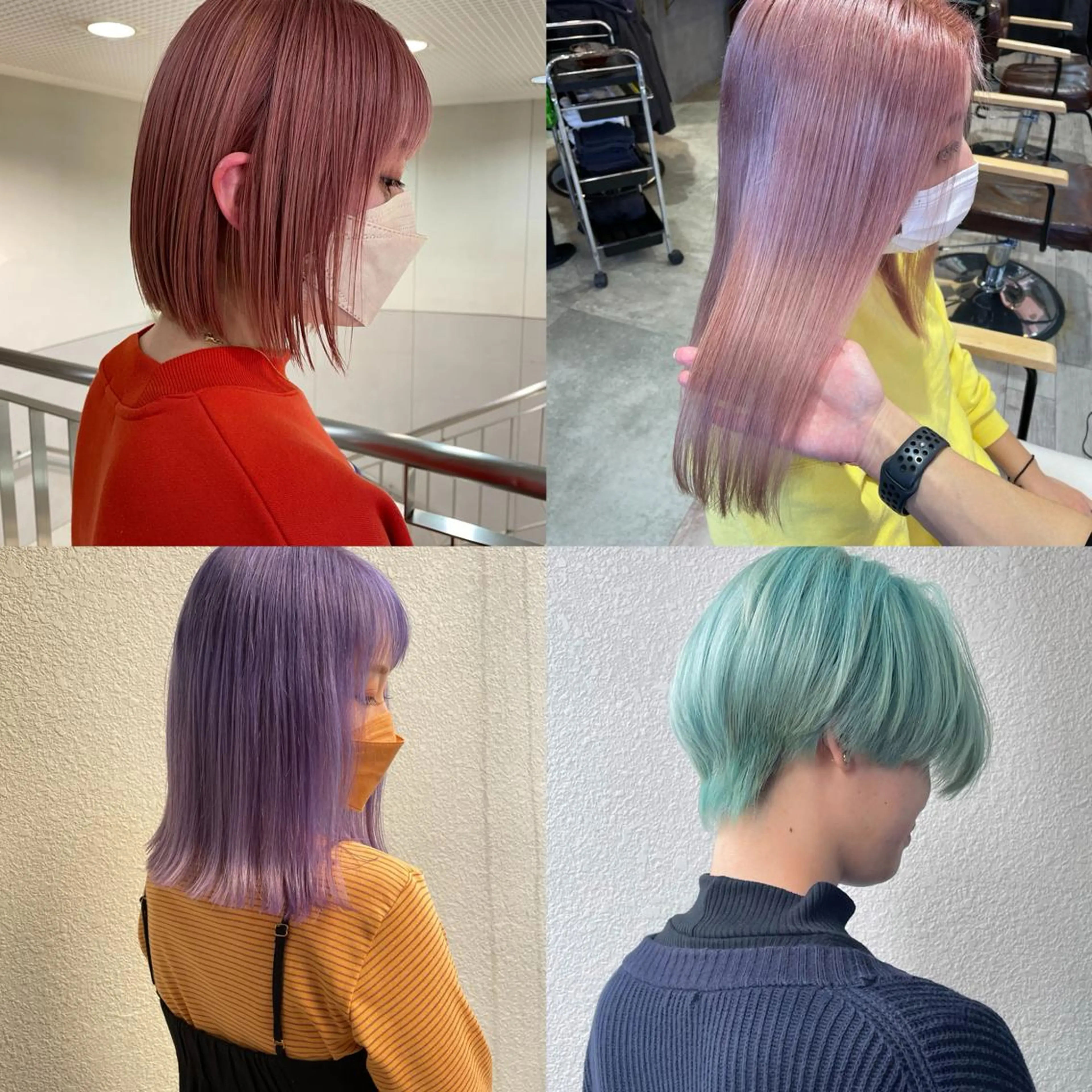 カラー ブリーチカラー🌈 石垣翔太のヘアスタイル