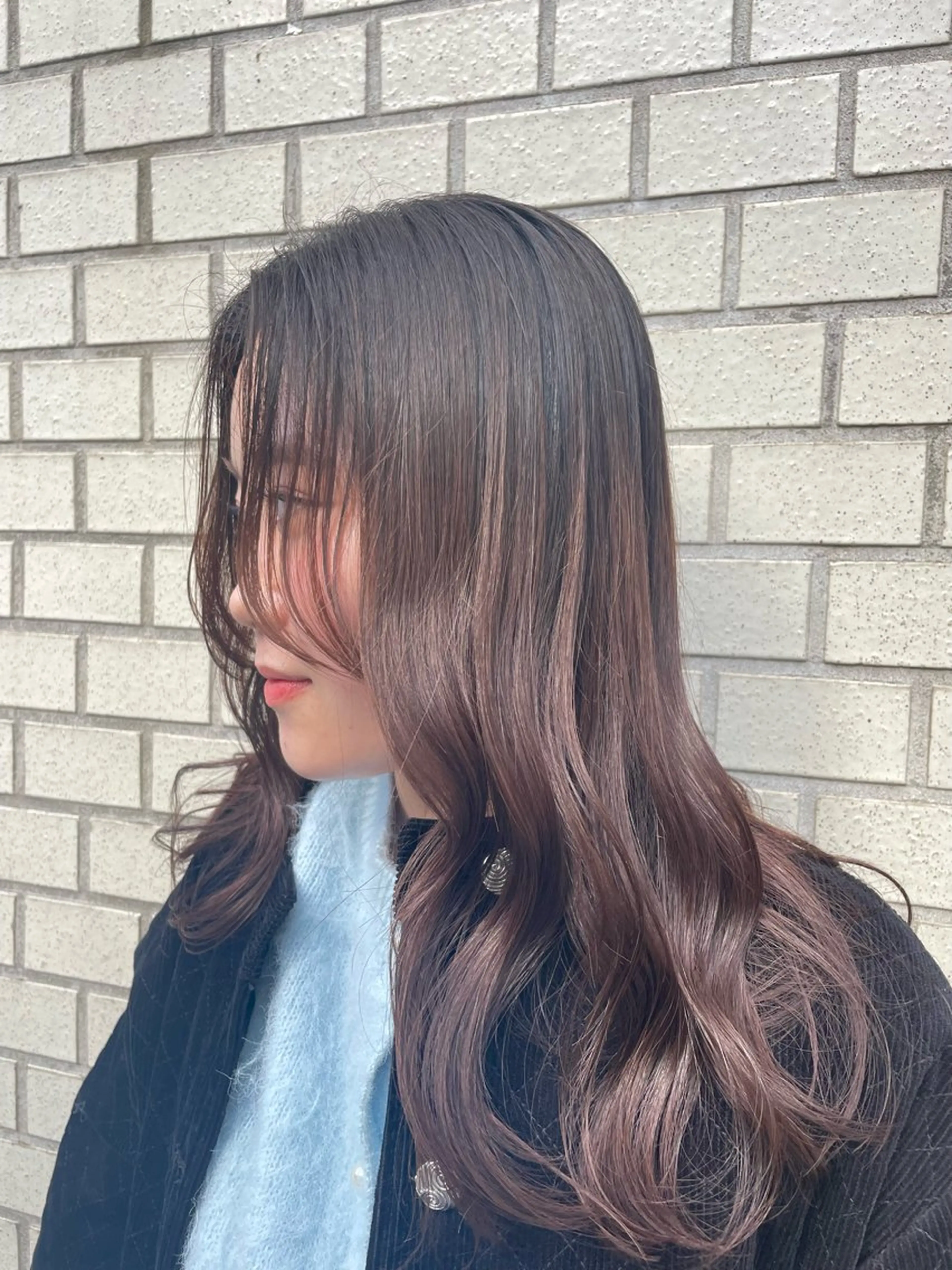 ミディアム カラー パーマ ヘアアレンジ ERINA/レイヤー /梅田のヘアスタイル