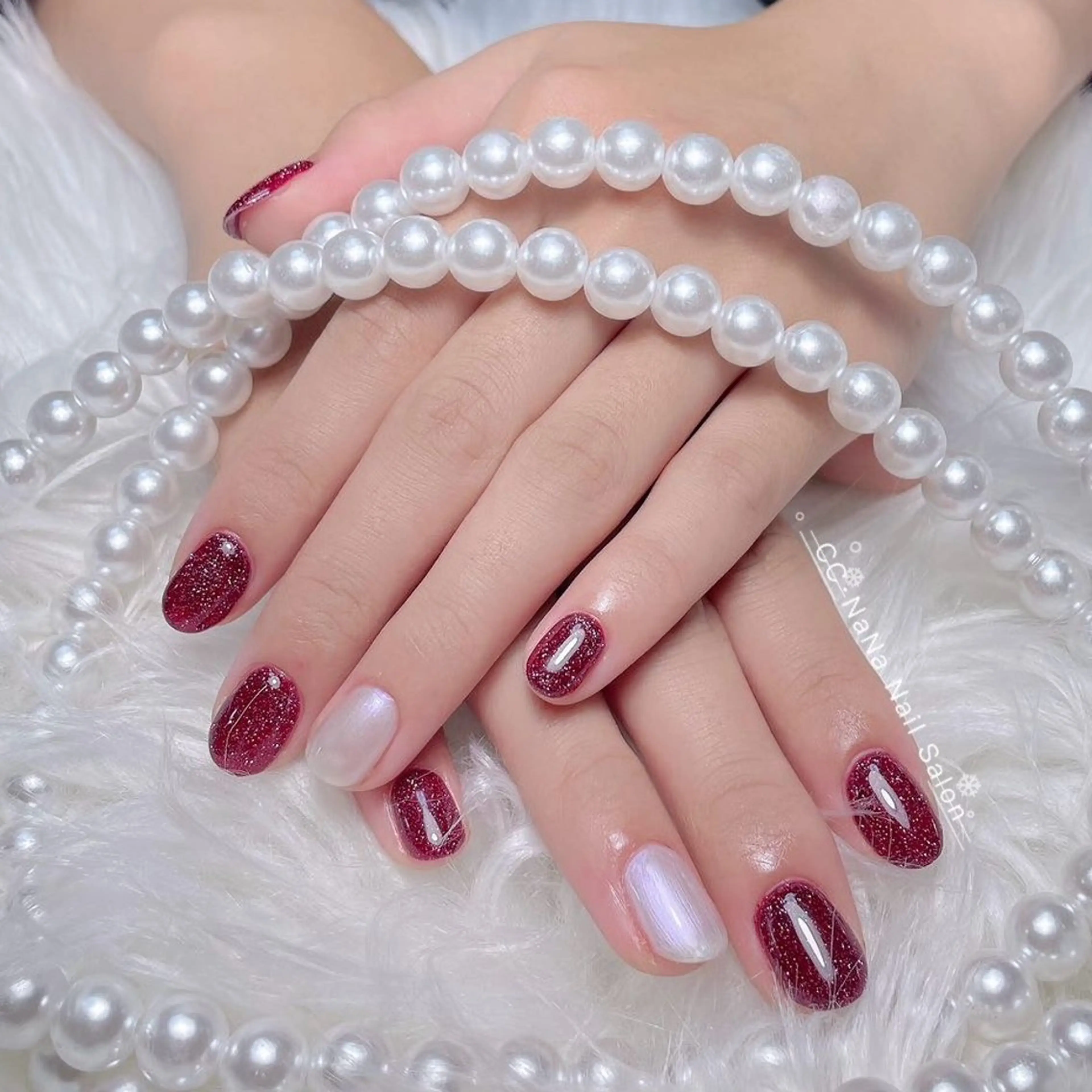 ネイル ワンカラーネイル ハンドネイル 💎CC・NaNa 韓国風ネイル🌙Cのネイルデザイン