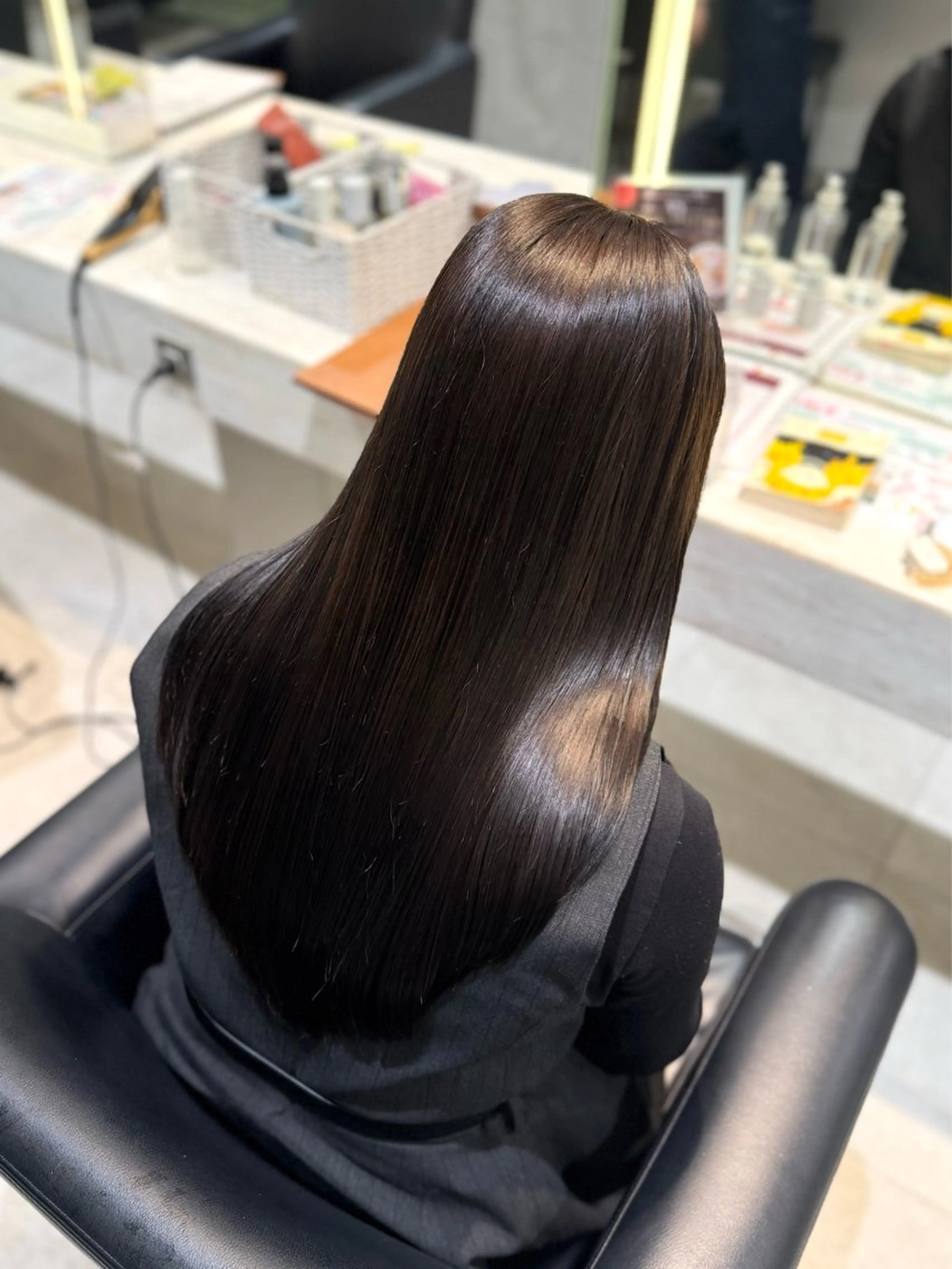 ロング 縮毛矯正 透明感カラー/ アレンジ✩akaneのヘアスタイル