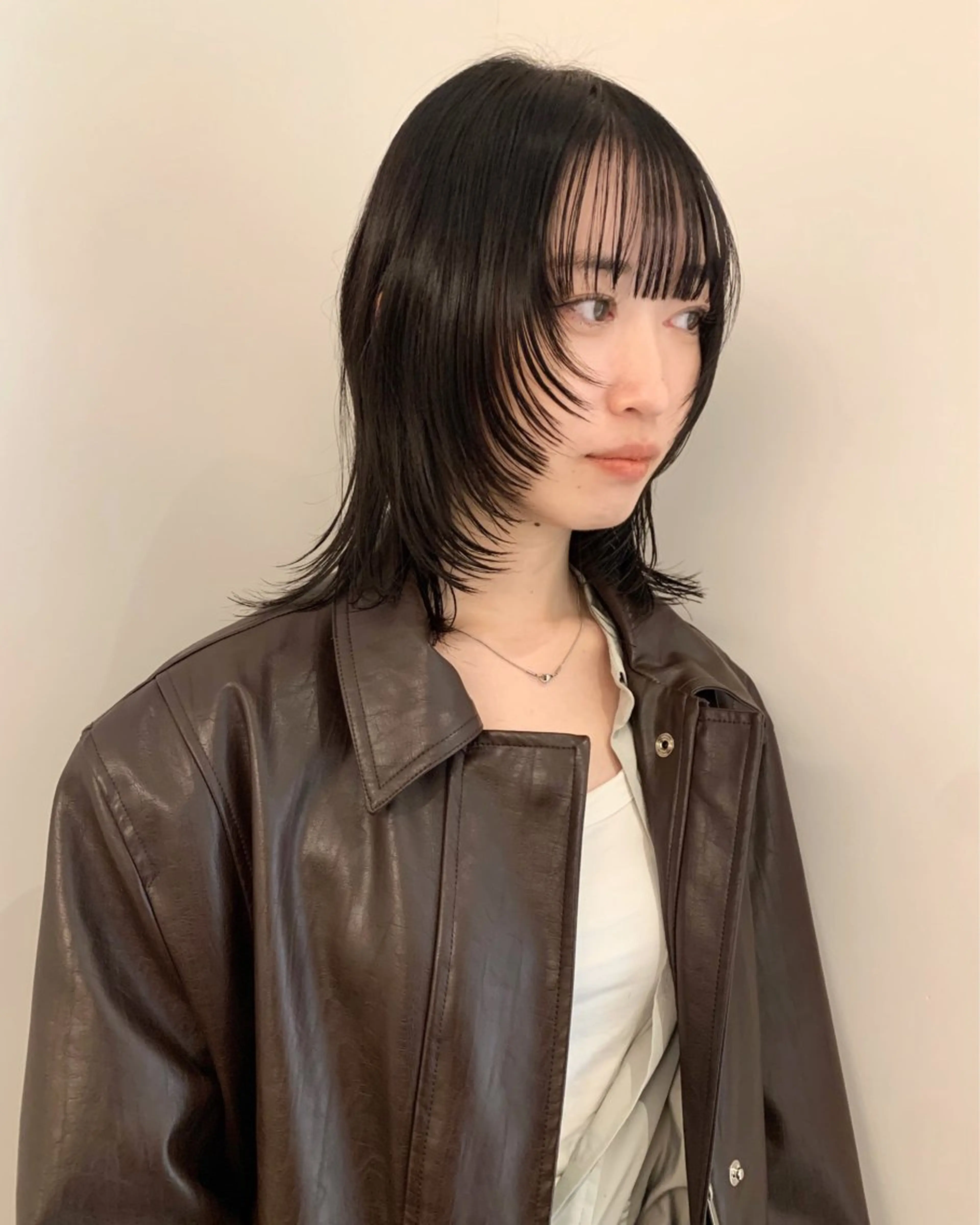 ミディアム ミディアムレイヤー 顔周りカット レイヤーカット カット ✂︎ウルフカット /レイヤーカット✂︎のヘアスタイル