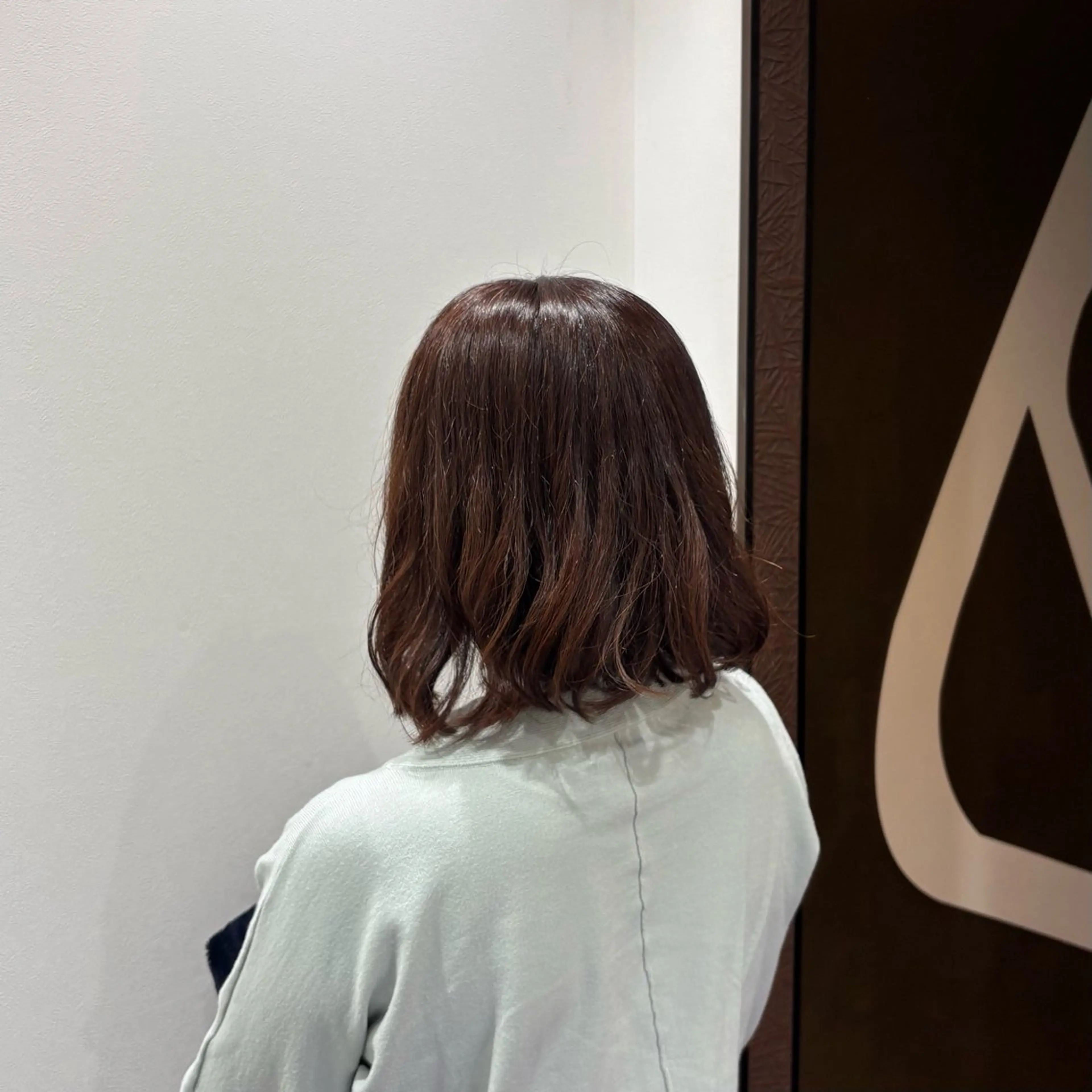 ミディアム カラー ミディアムパーマ ブラウンカラー ピンクカラー ピンクブラウン 🌸石間伏 愛理🌸のヘアスタイル