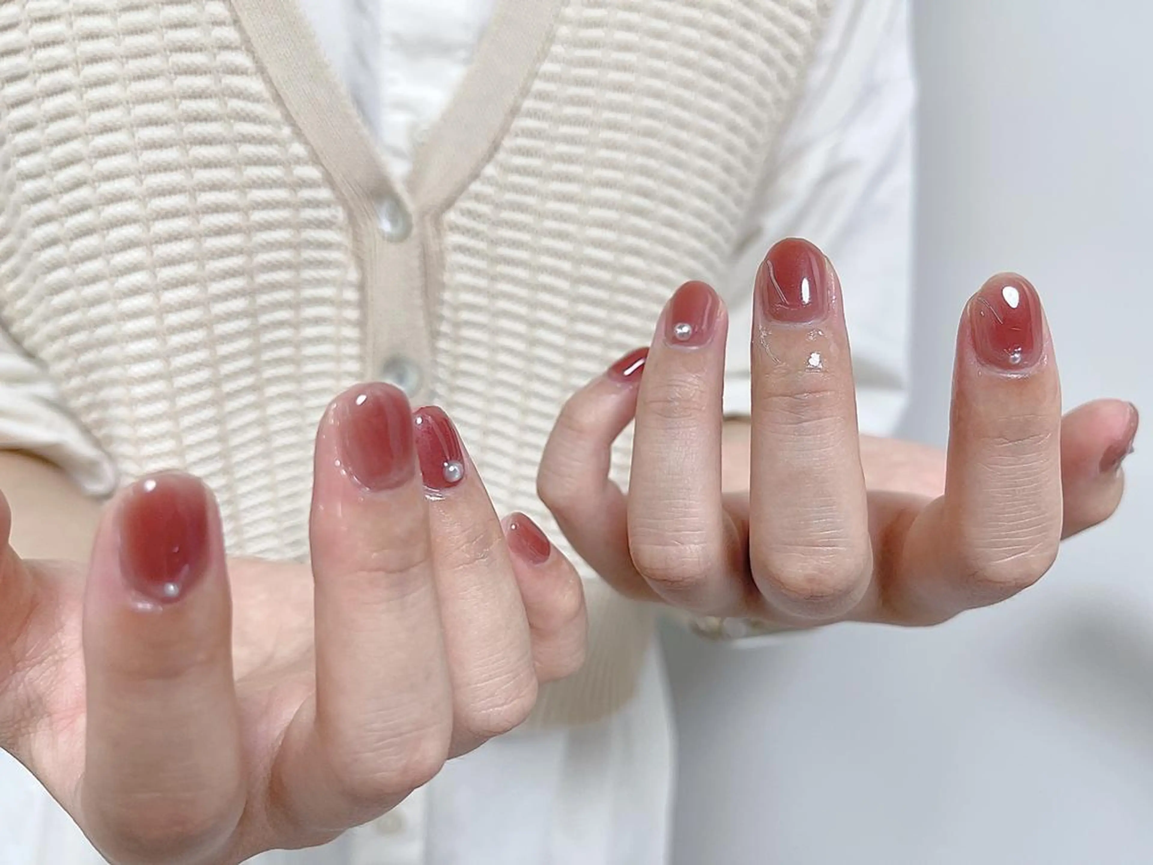 ネイル na🎀🎀na ちゅるちゅるのネイルデザイン