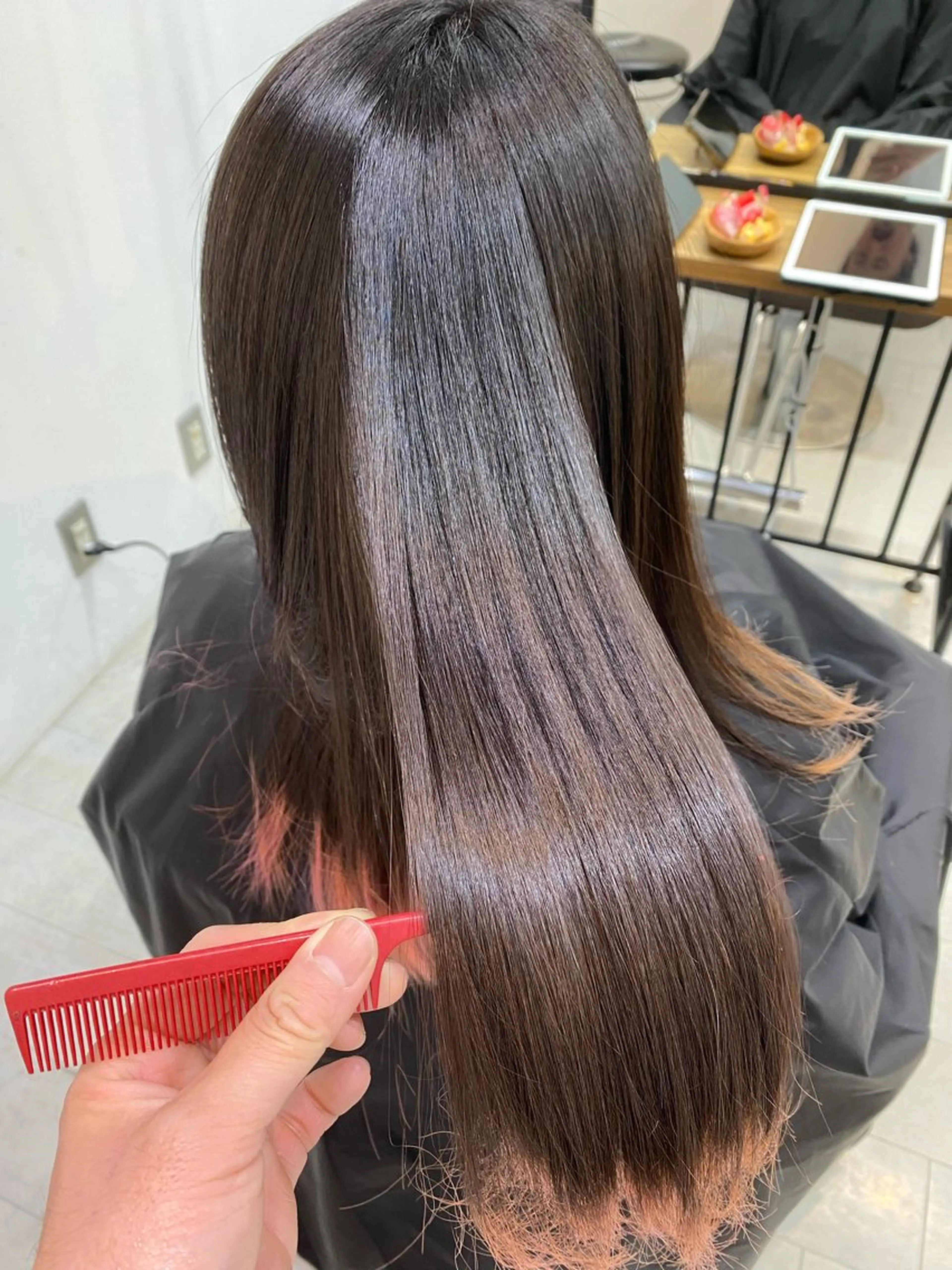 セミロング 髪質改善 カット 縮毛矯正 トリートメント a-o岡野　こやま しんぺいのヘアスタイル