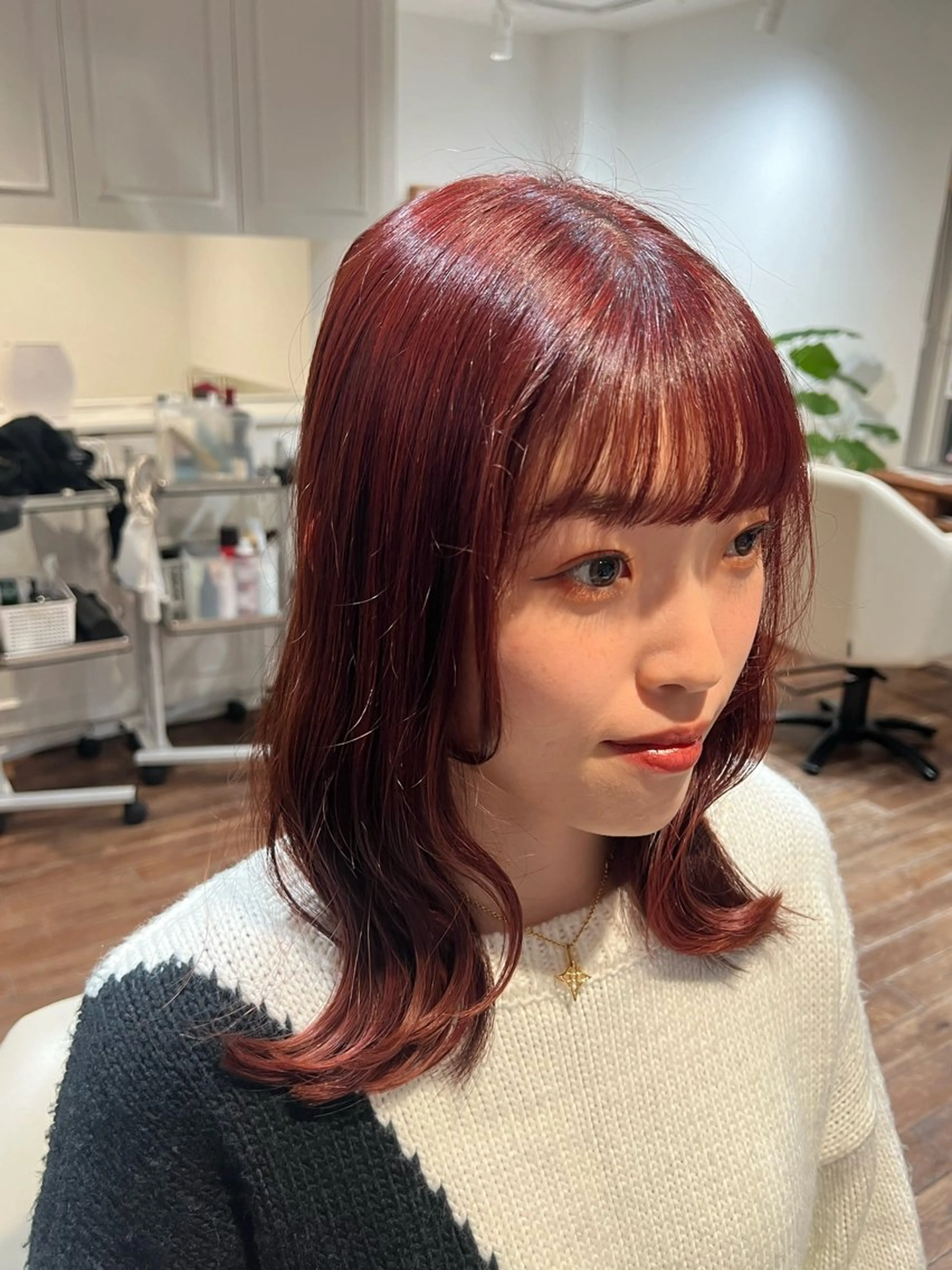 セミロング カラー ブリーチ ブリーチなしカラー ショートカットモデル 募集中🫧Rumaのヘアスタイル