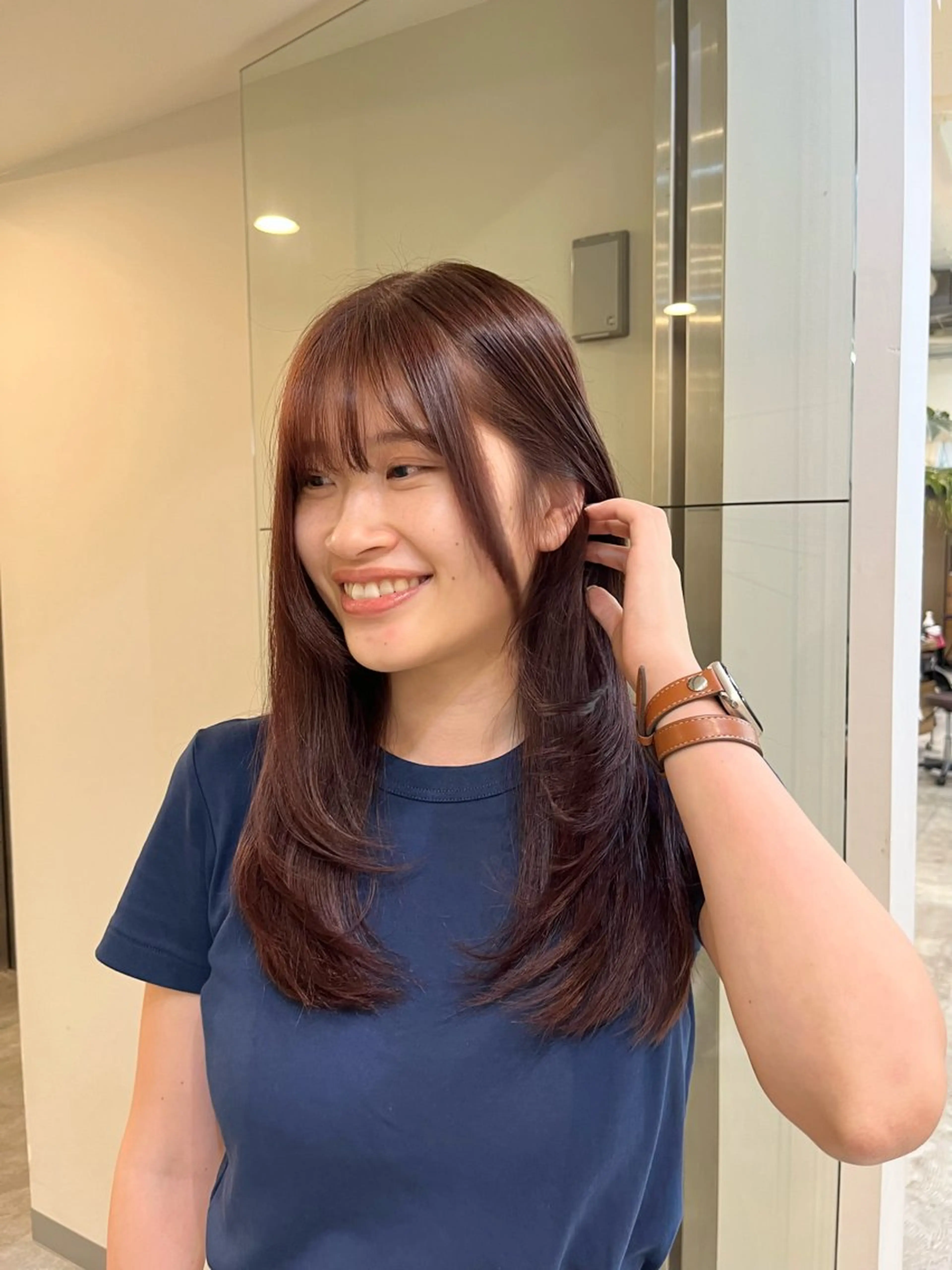 ロング レイヤーカット saya🦢メンズ /ショートカットのヘアスタイル