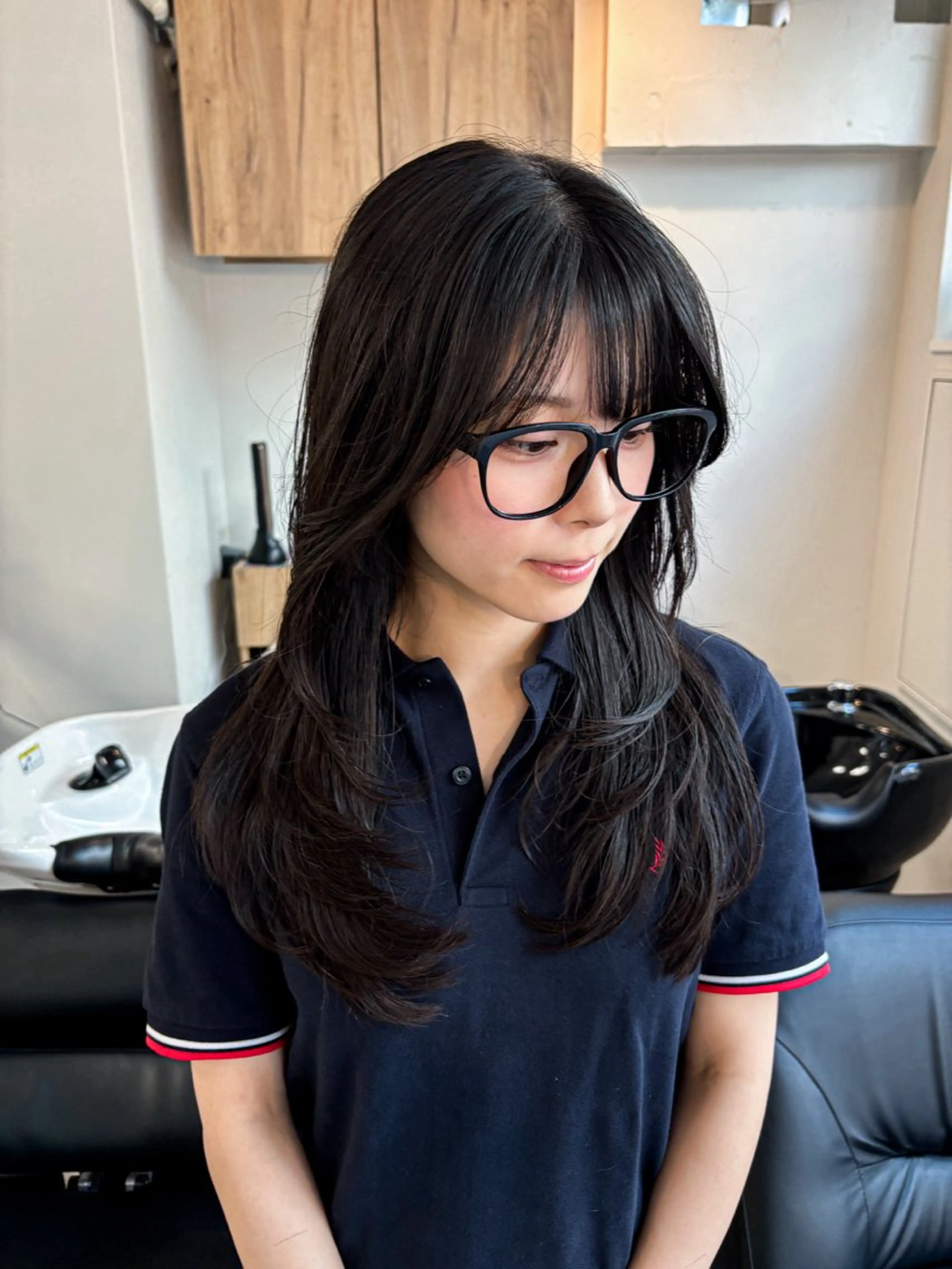 セミロング 【抜け感ヘア🌿】 natuna.のヘアスタイル