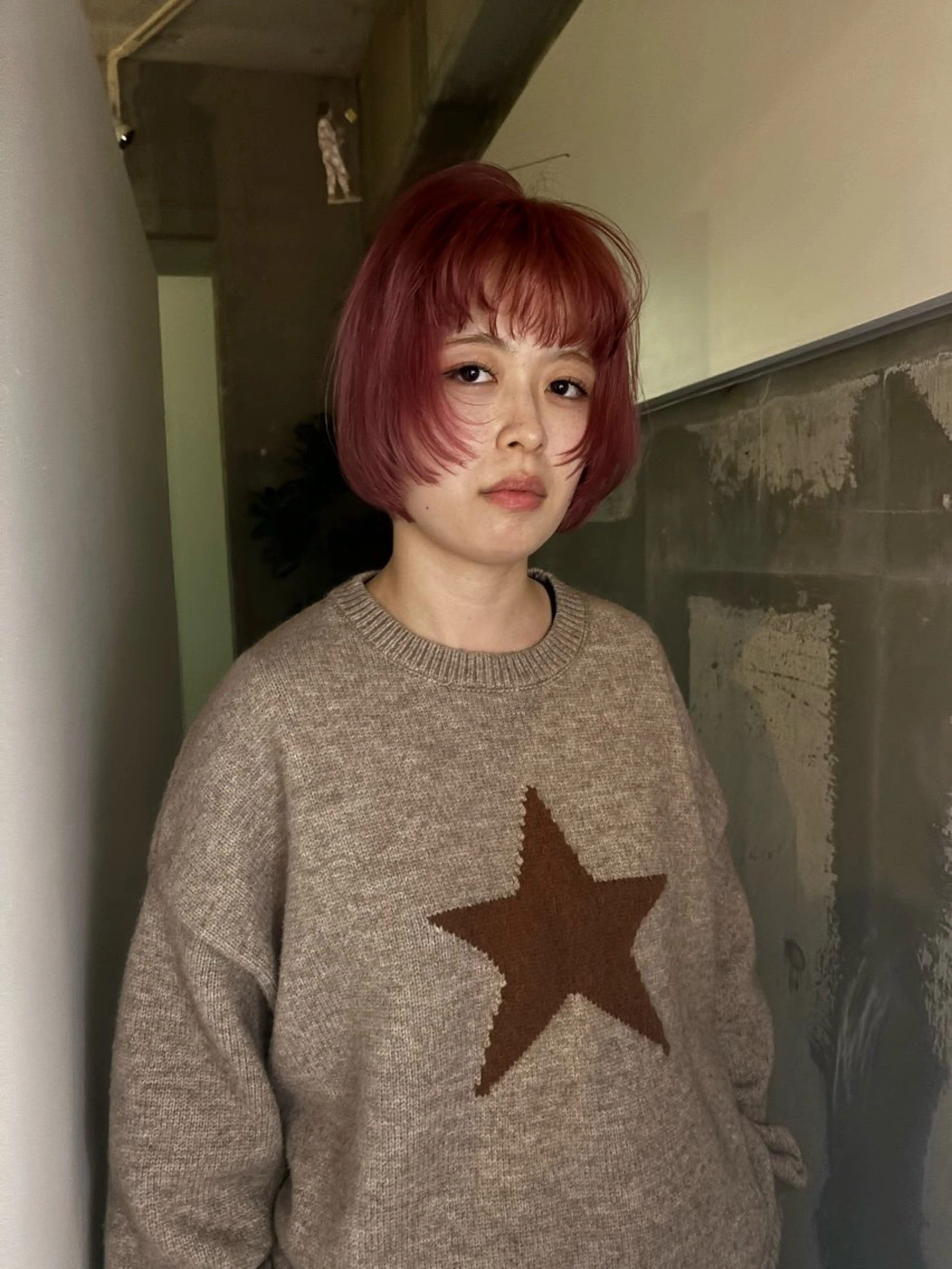 ショート mirai/レイヤー ボブ/デザインのヘアスタイル