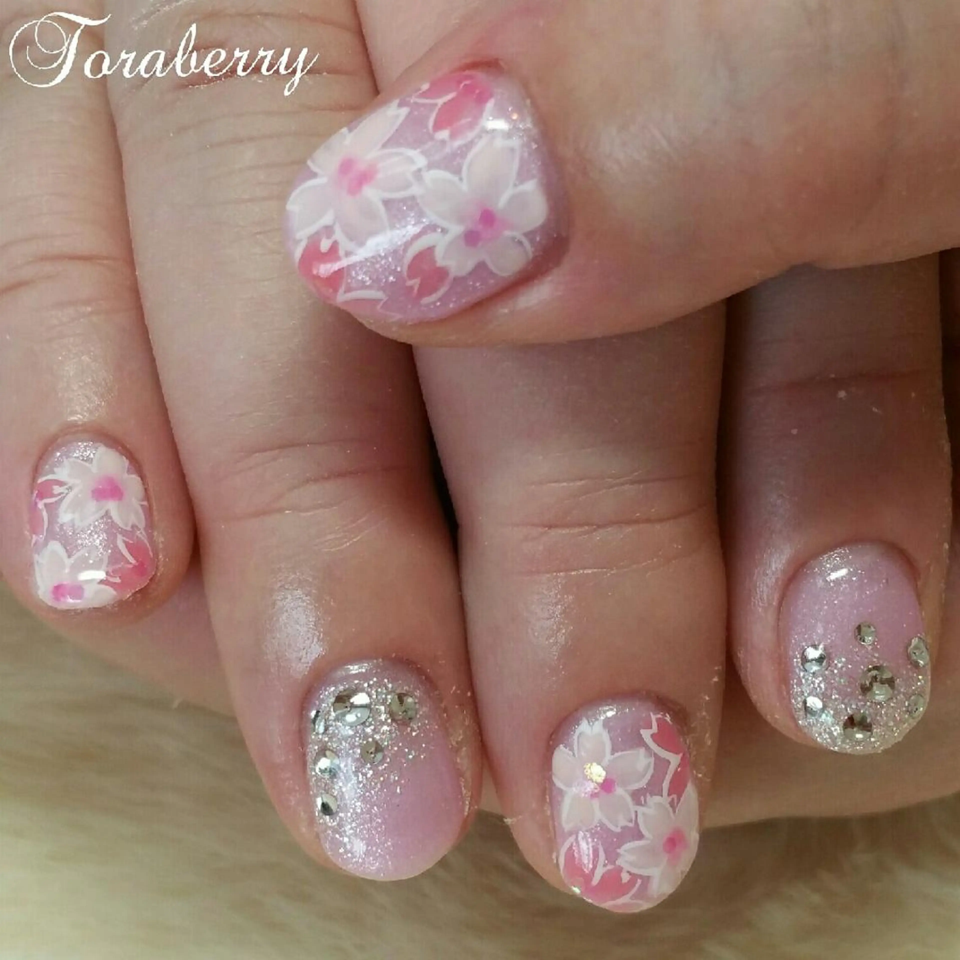 ネイル 桜ネイル ハンドネイル ネイリスト なつみのネイルデザイン