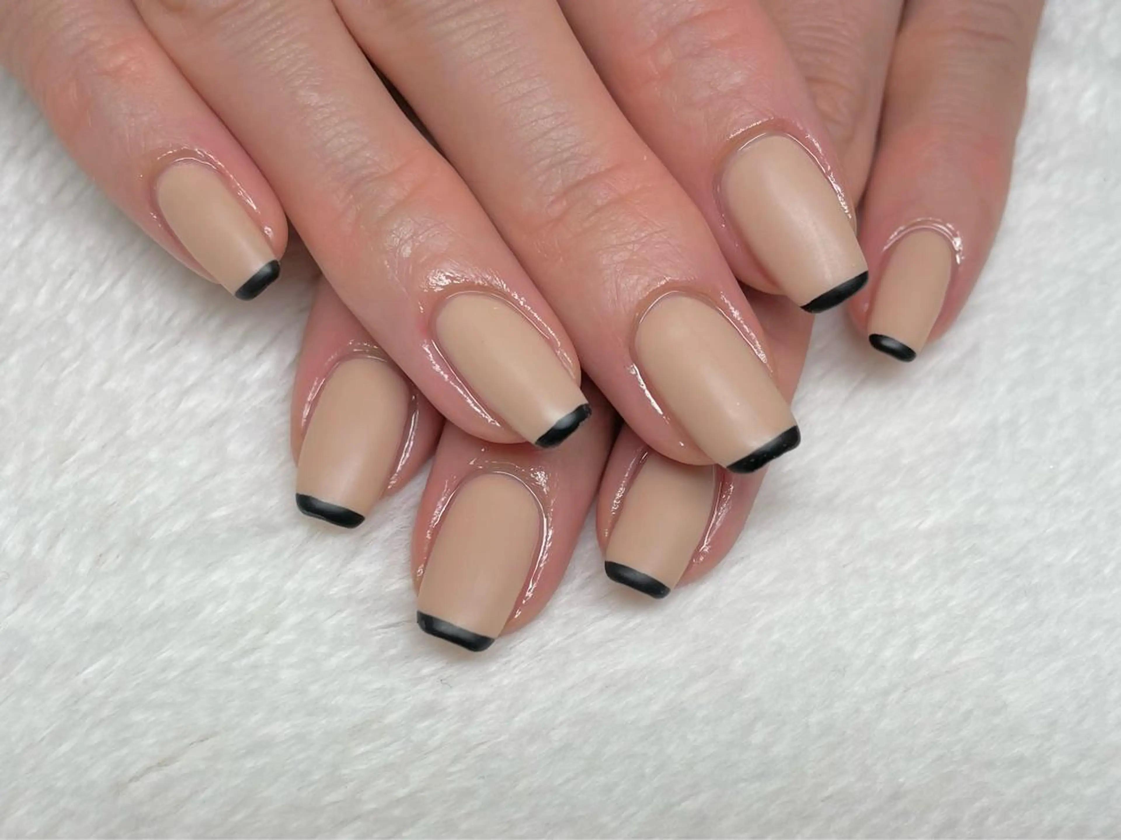 ネイル フレンチネイル マットネイル riri-nail Rie Endoのネイルデザイン