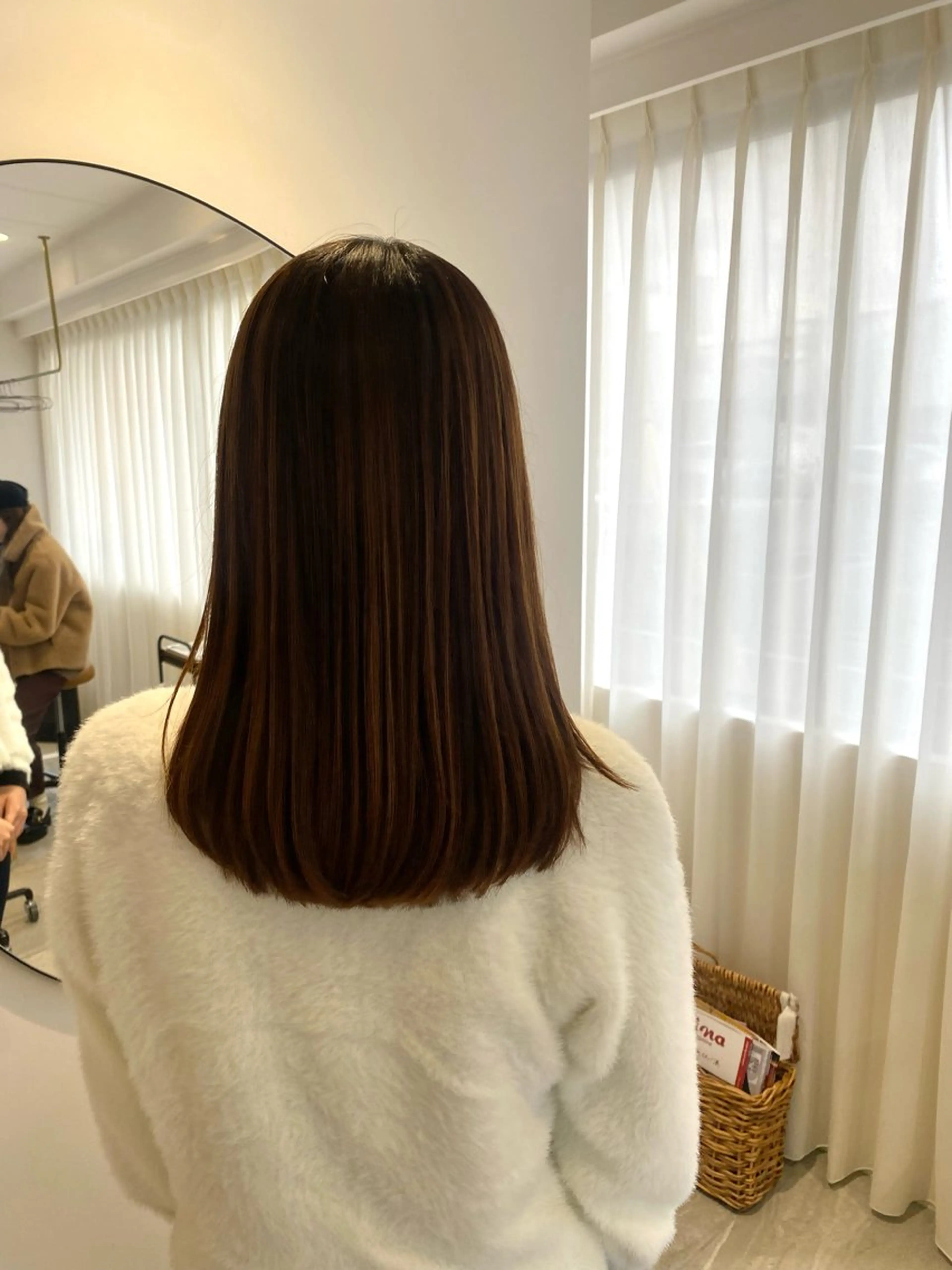 ミディアム ショート/ボブ/顔周 りレイヤー/RINAのヘアスタイル