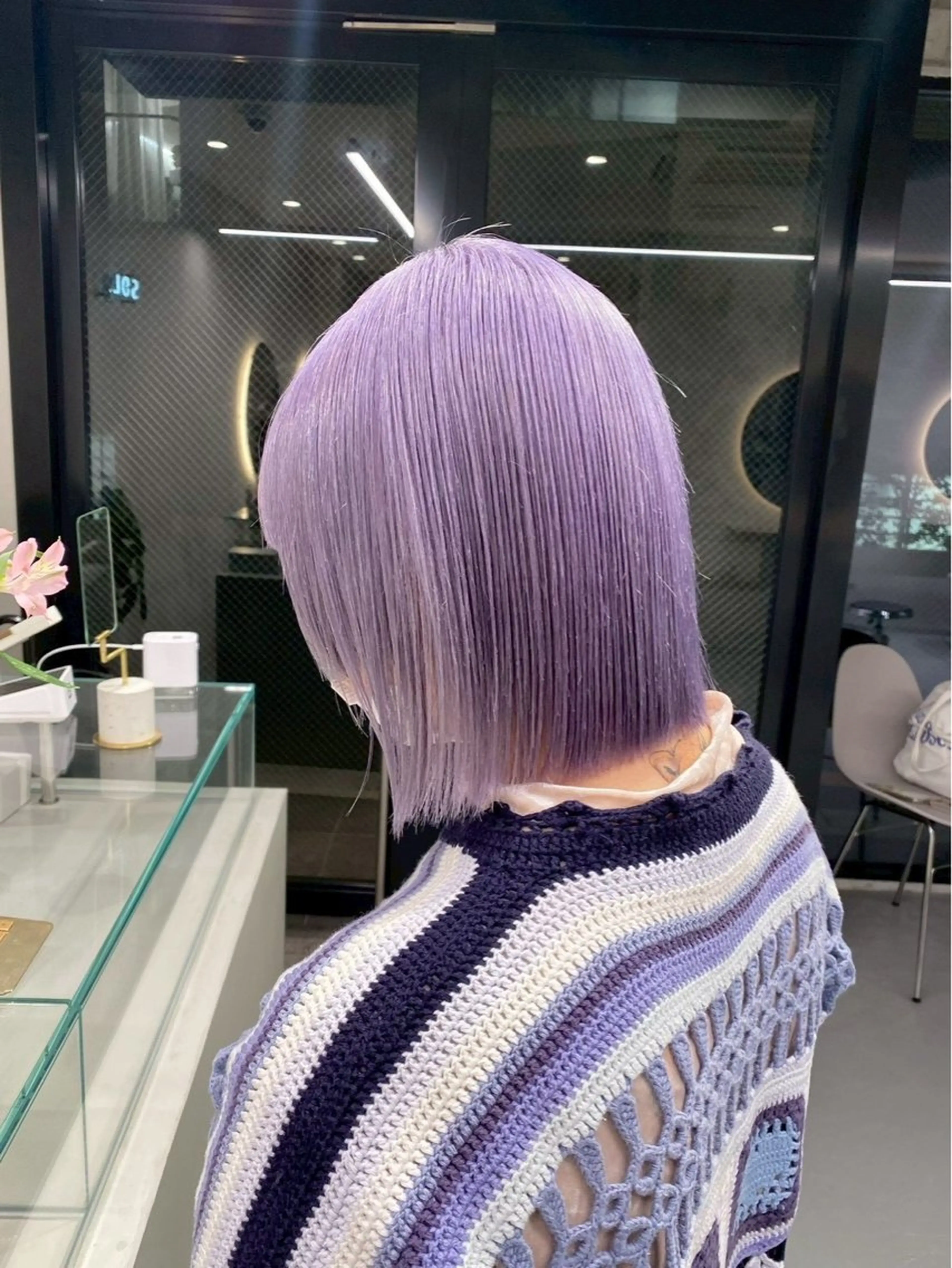 ミディアム ヘアカラー トリートメント ヘアセット 🎀ハイトーンカラー / RINA🎀のヘアスタイル