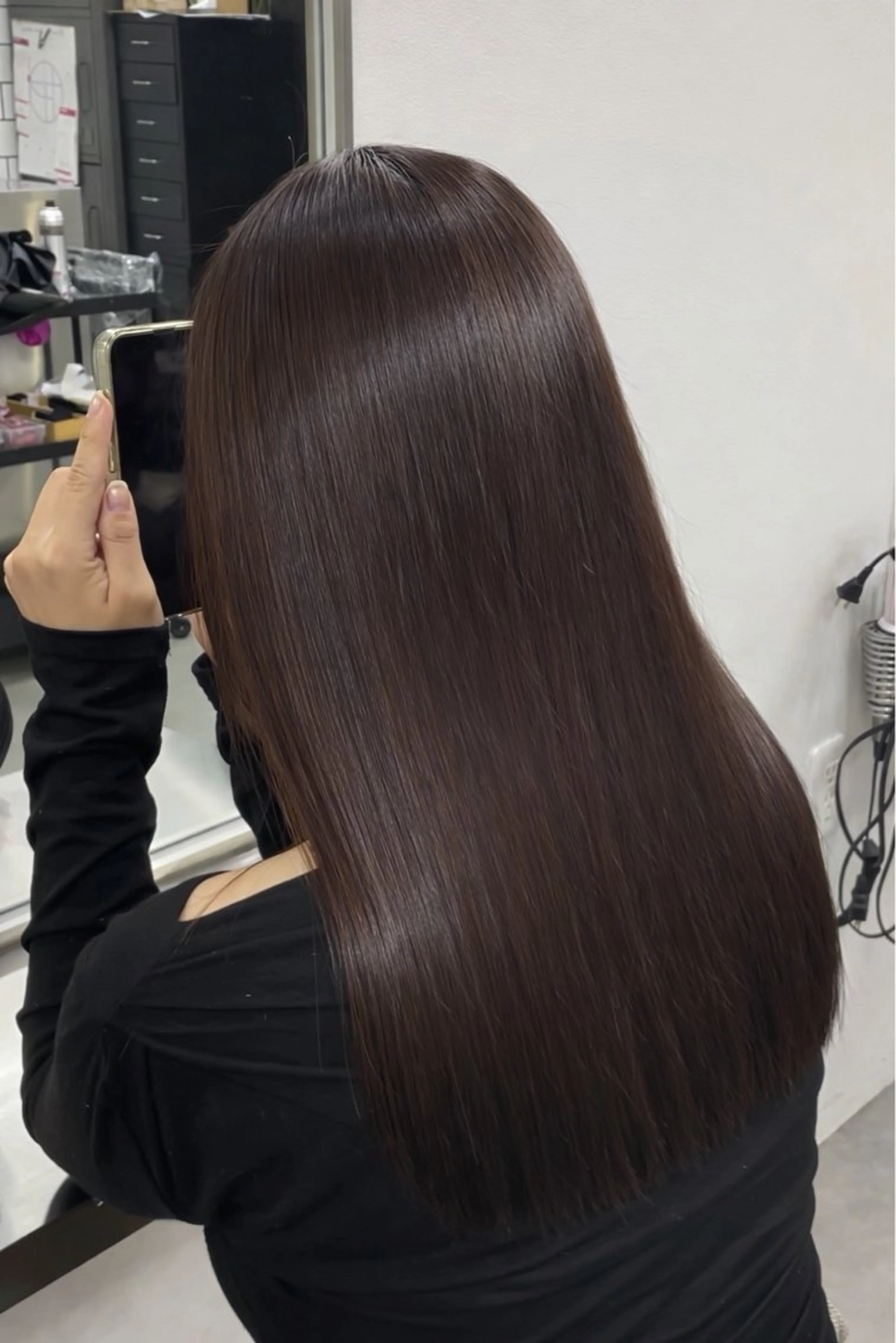 ロング カラー ブラウンカラー 蔭山 幸奈のヘアスタイル