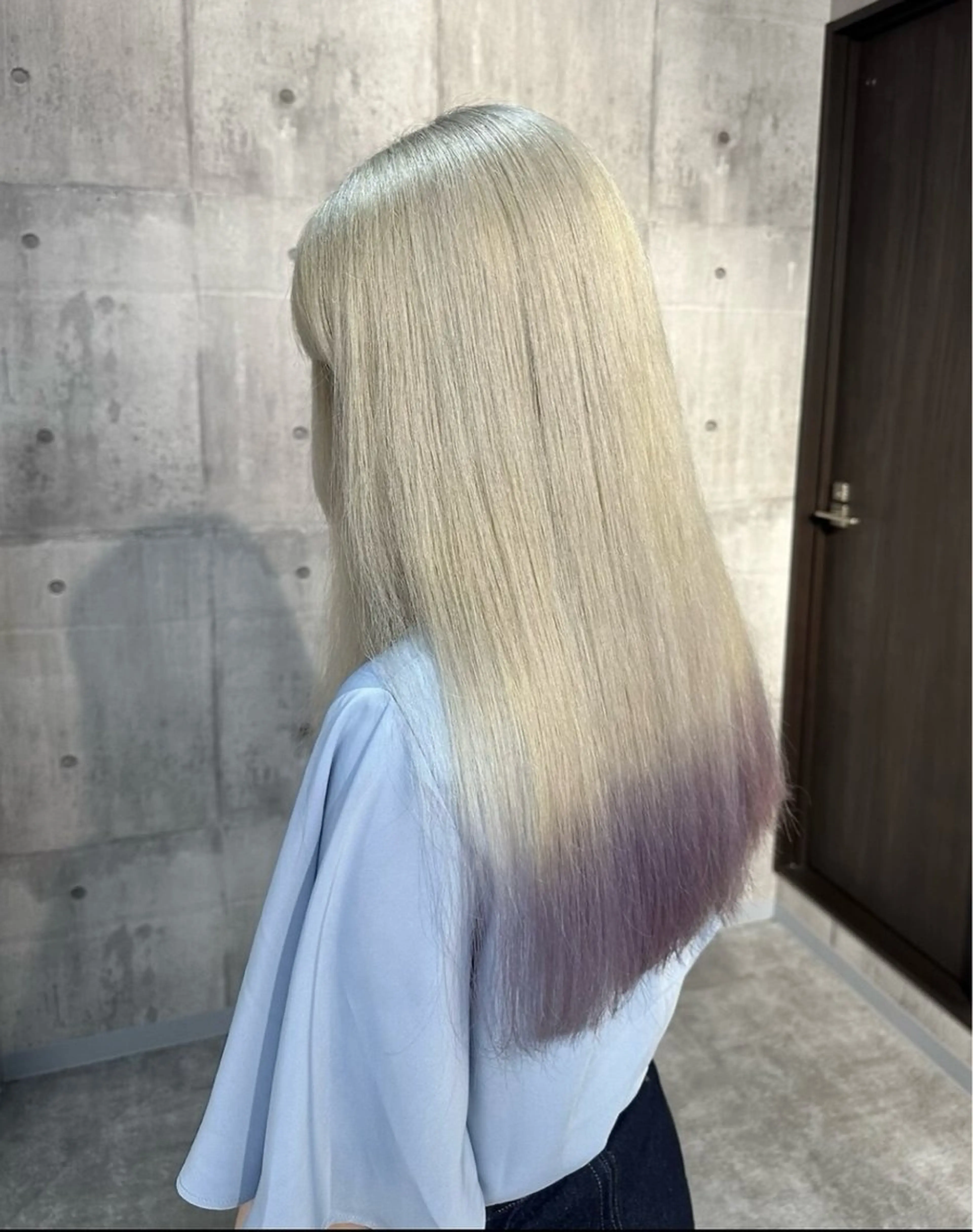 ミディアム ヘアカラー Maison髪質改善 レイヤー/三宮のヘアスタイル