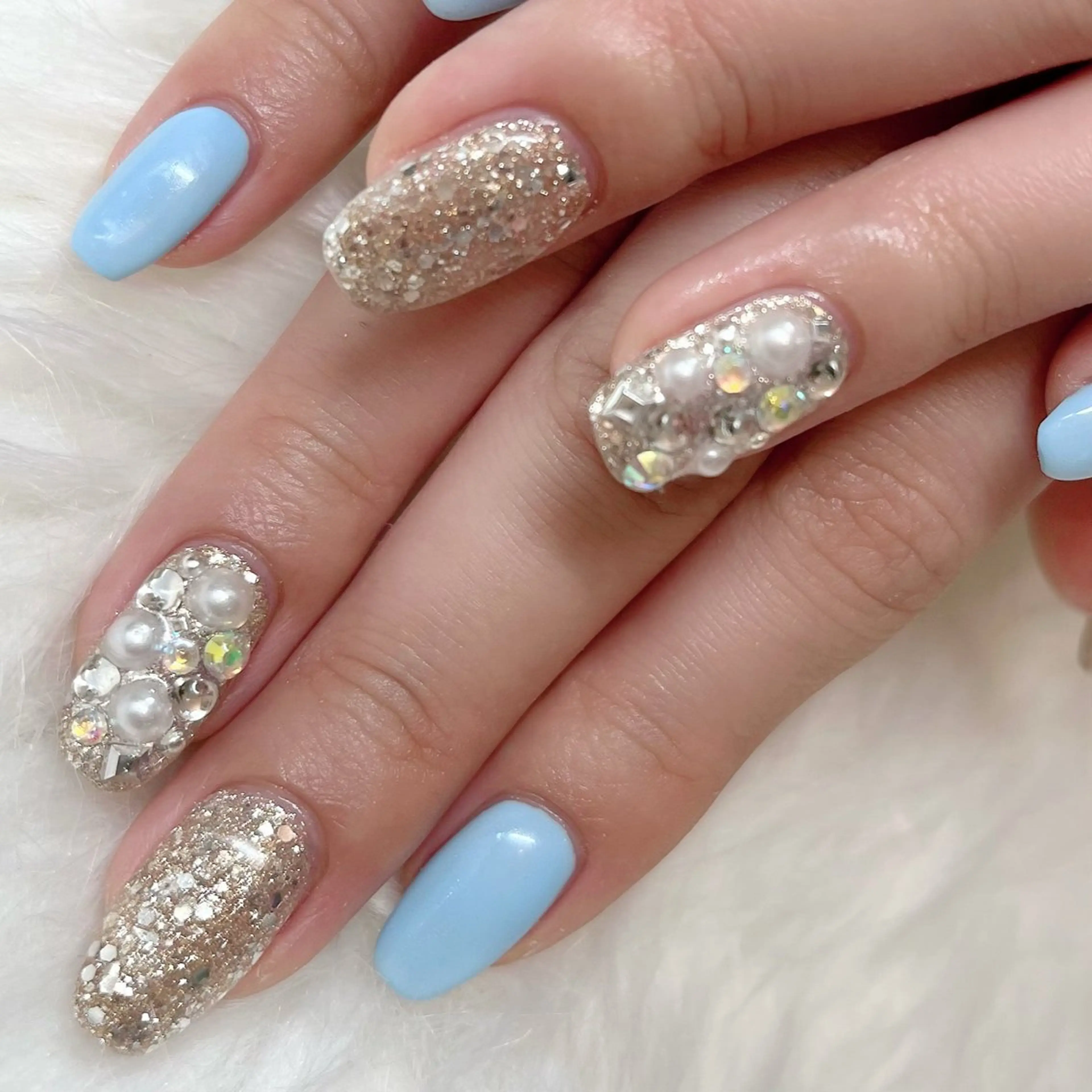 ネイル ストーンネイル ハンドネイル はあとねいる中洲川端 ★Mieのネイルデザイン