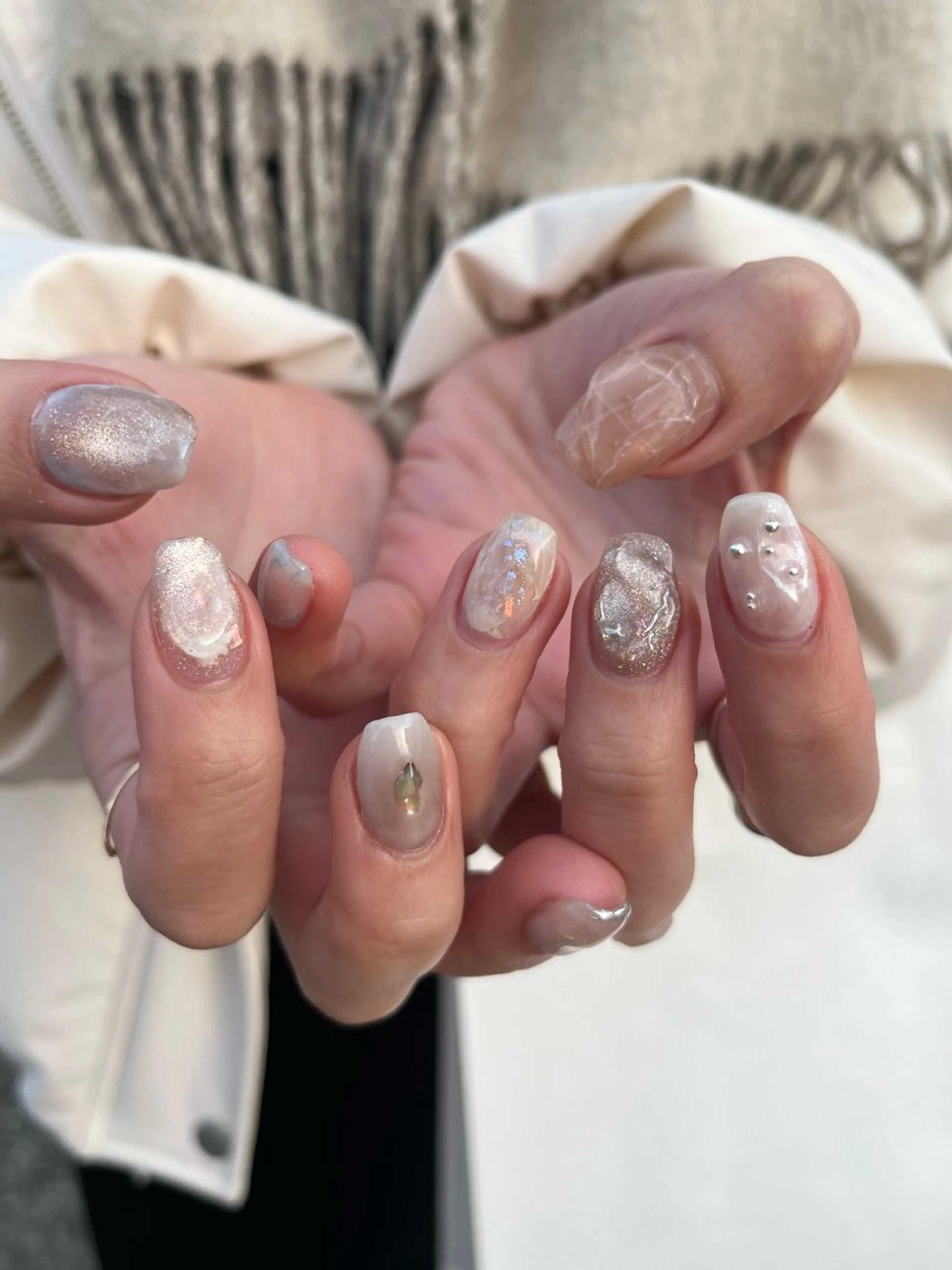 ネイル ハンドネイル MUKUTOU nail 　YUKIのネイルデザイン