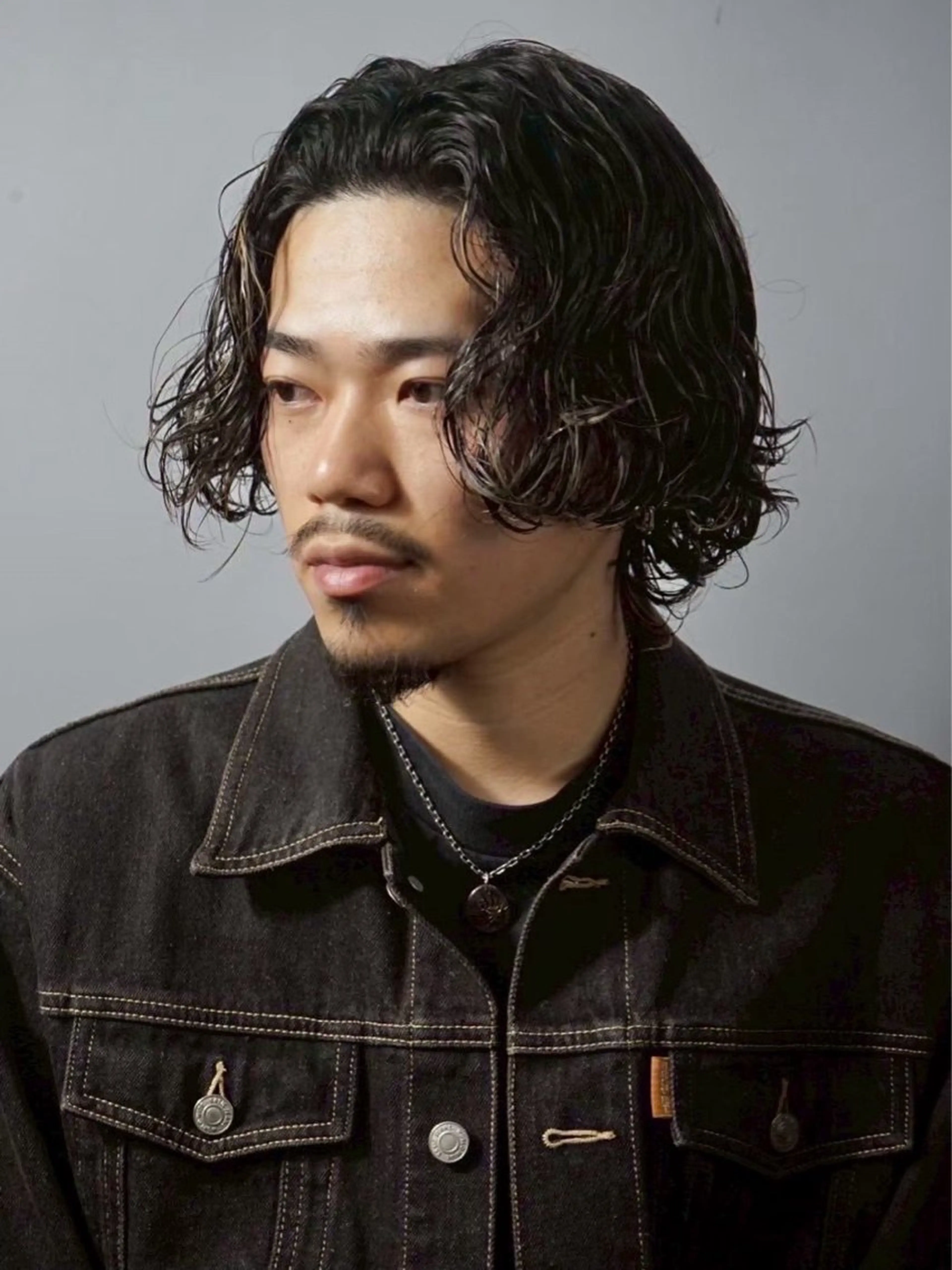 ロング パーマ メンズ 佐藤 笑夢のヘアスタイル