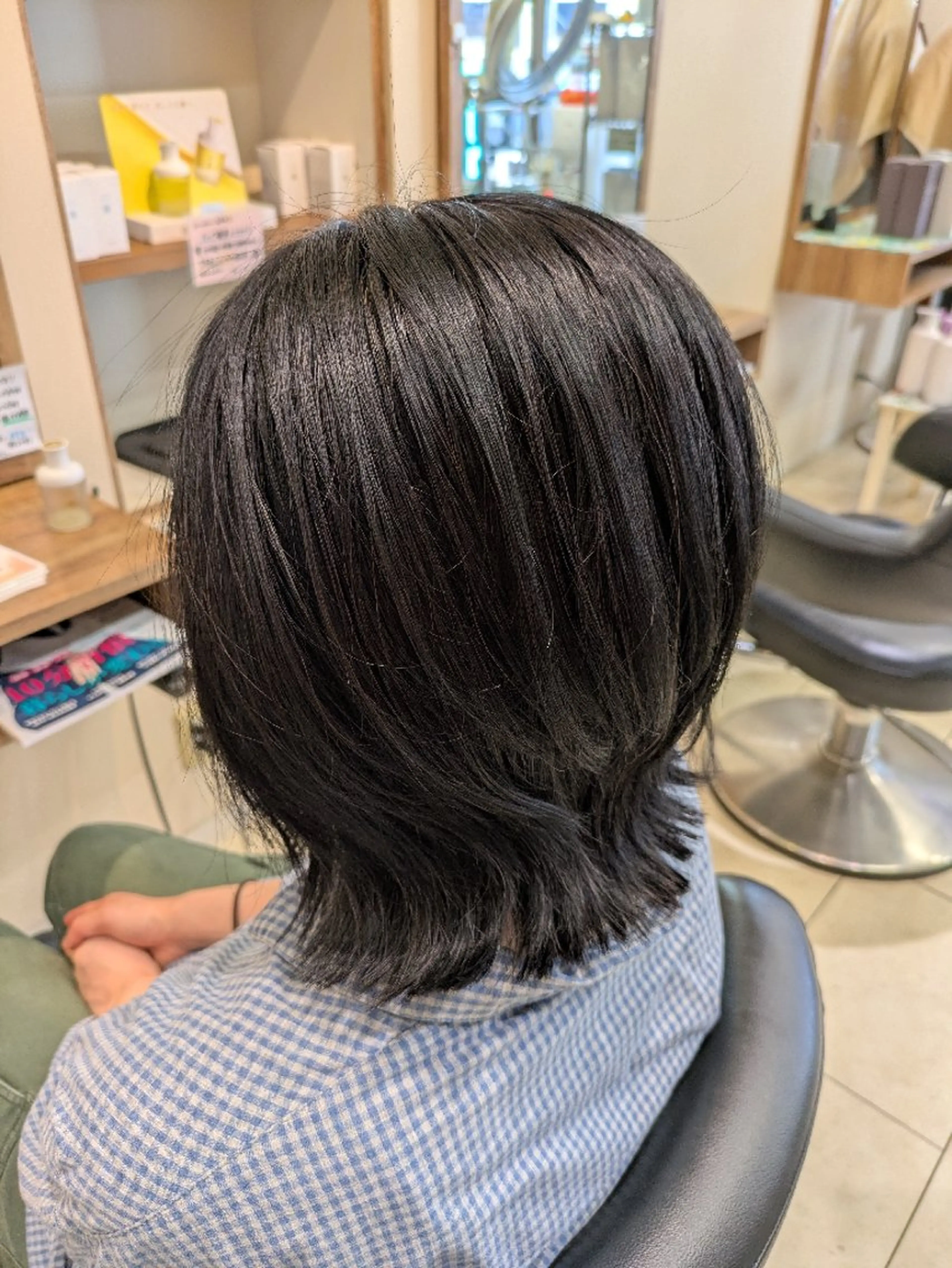ミディアム ボブ くびれヘア 塚原 友紀子のヘアスタイル