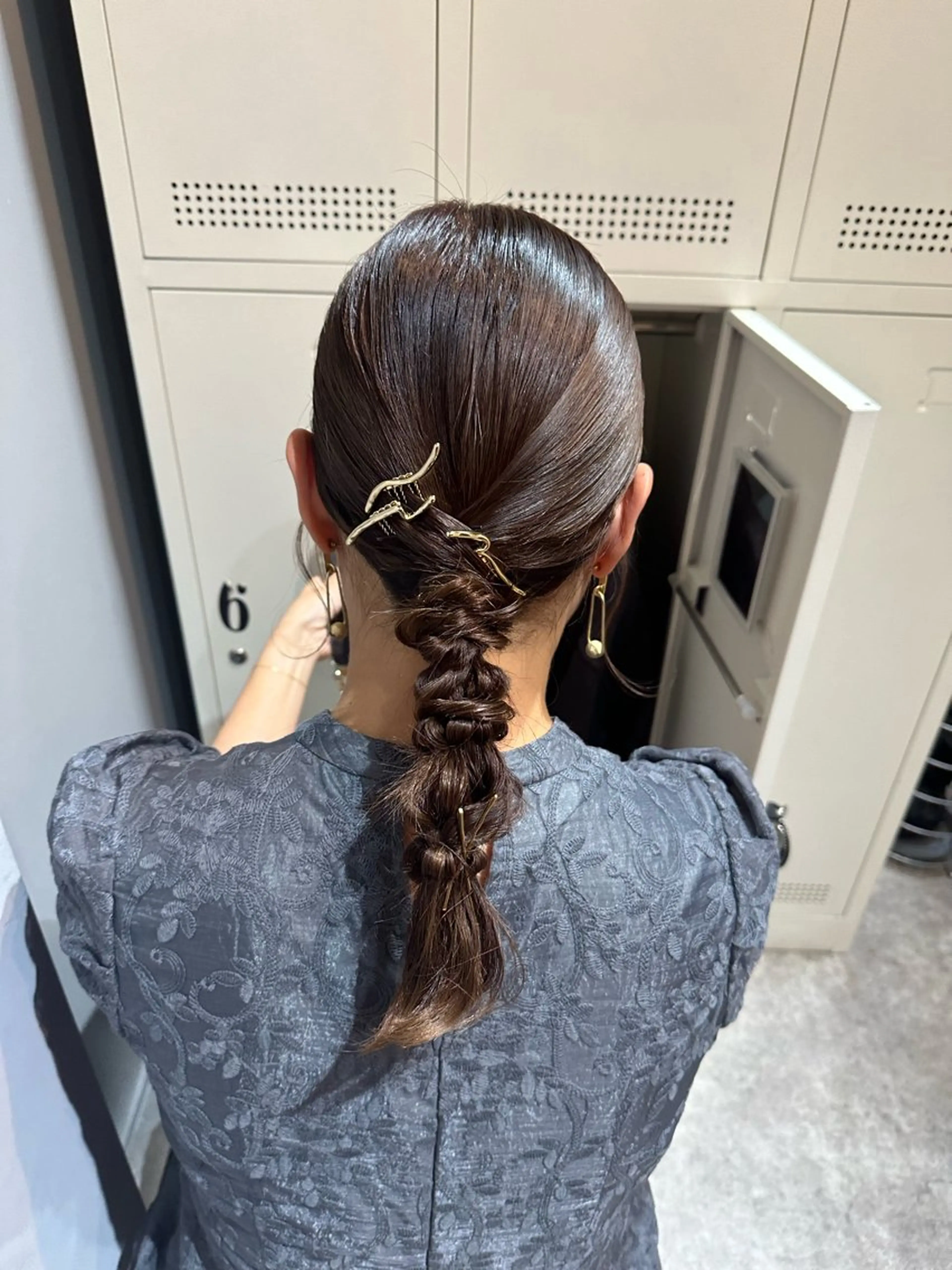 セミロング ヘアアレンジ 縮毛矯正+モテカラー 🎀✨MIHOのヘアスタイル