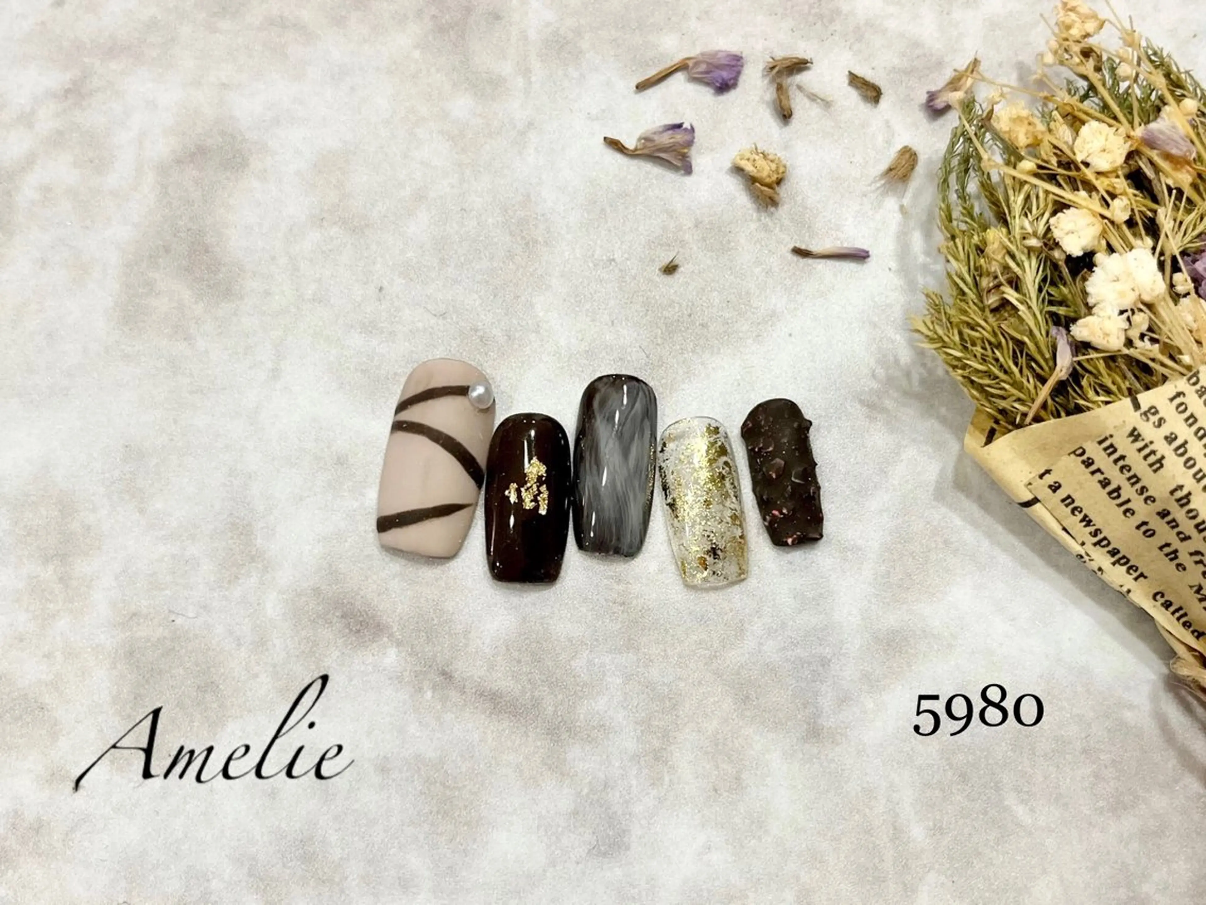 ネイル ハンドネイル いちじゅう あおいのネイルデザイン