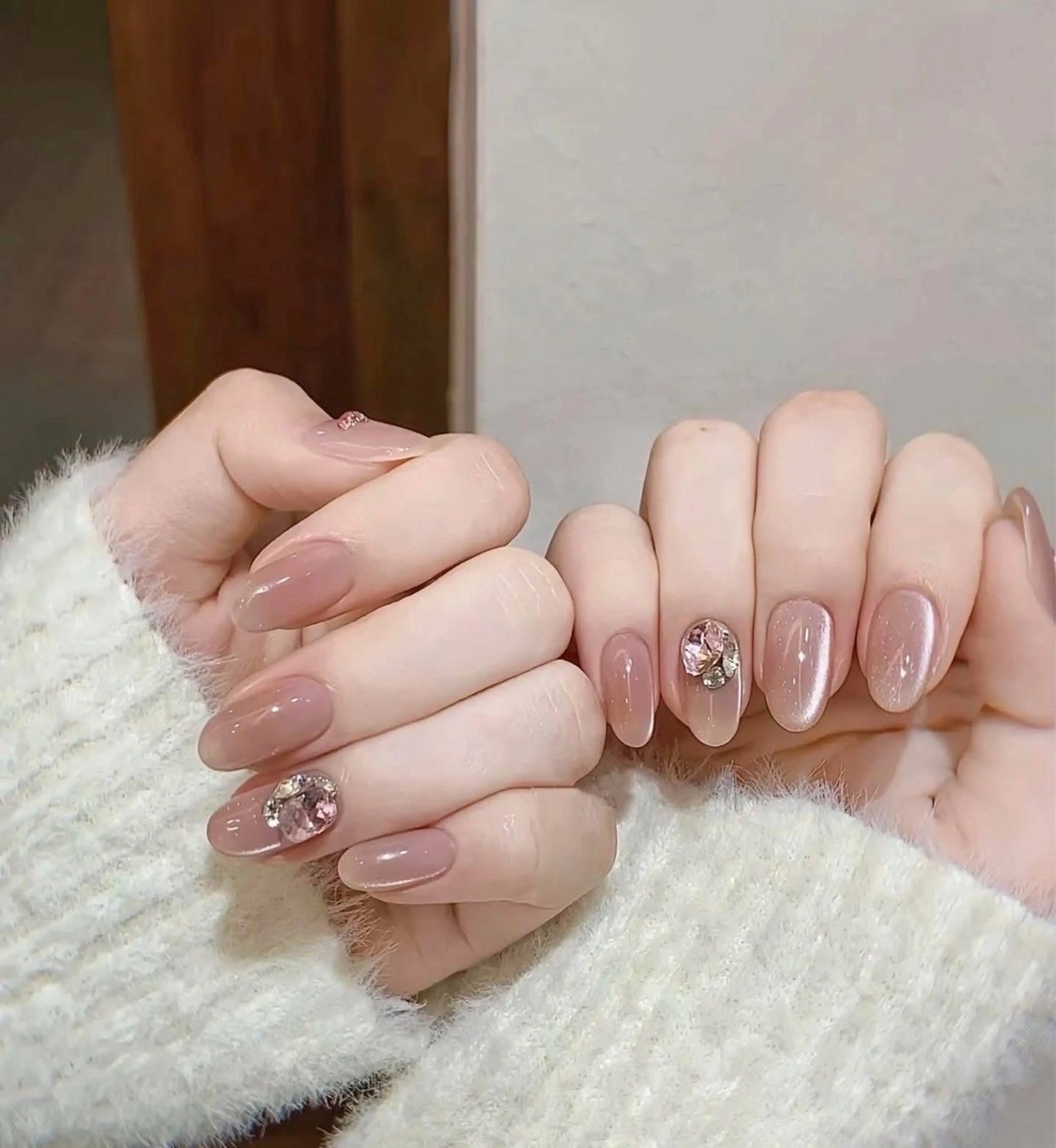 ネイル 長さ出し フットネイル ジェルネイル 韓国ネイル マグネットネイル YMT NailStudioのネイルデザイン