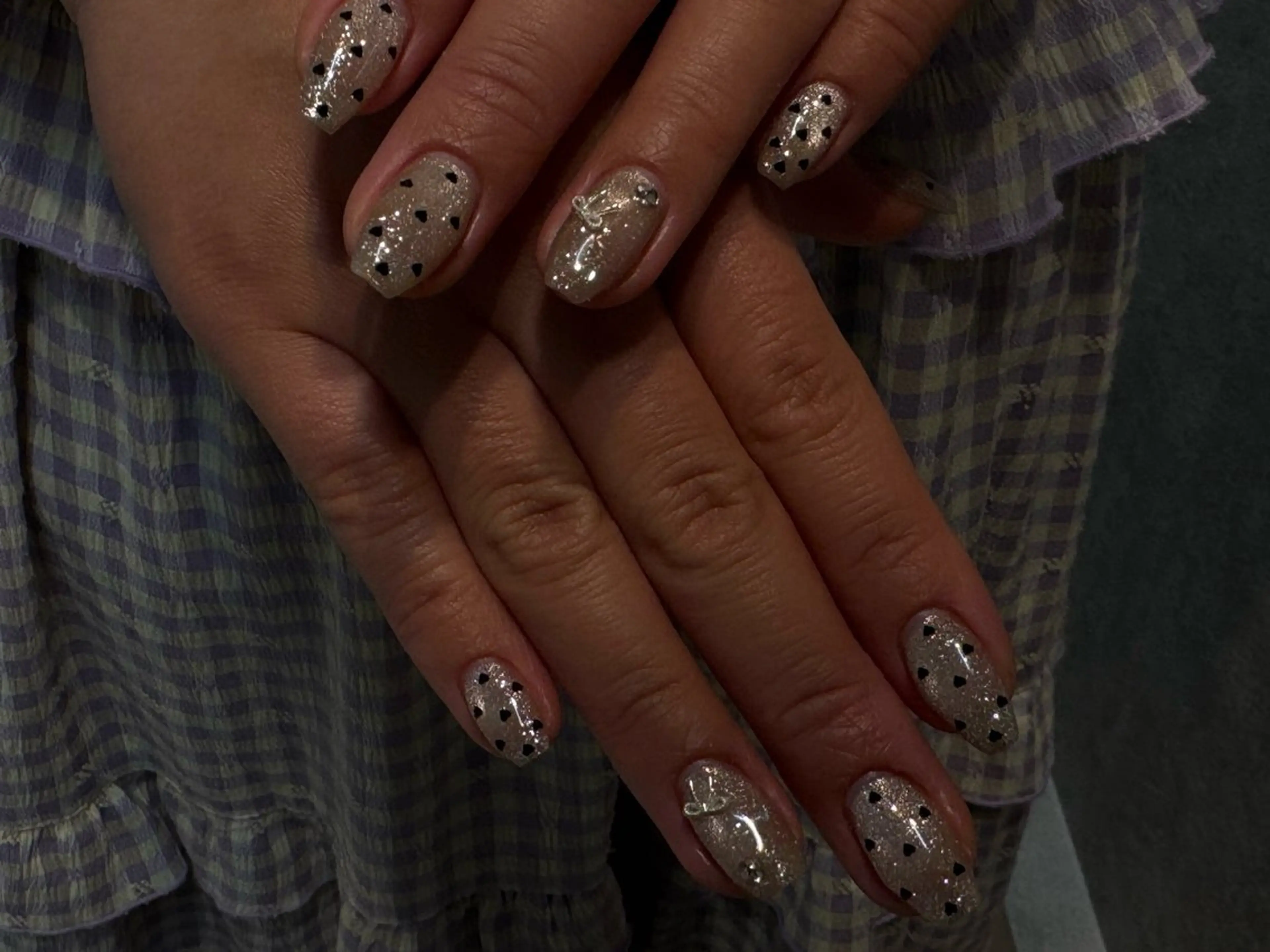 ネイル フラッシュネイル マグネットネイル ハンドネイル Charom Akaneのネイルデザイン