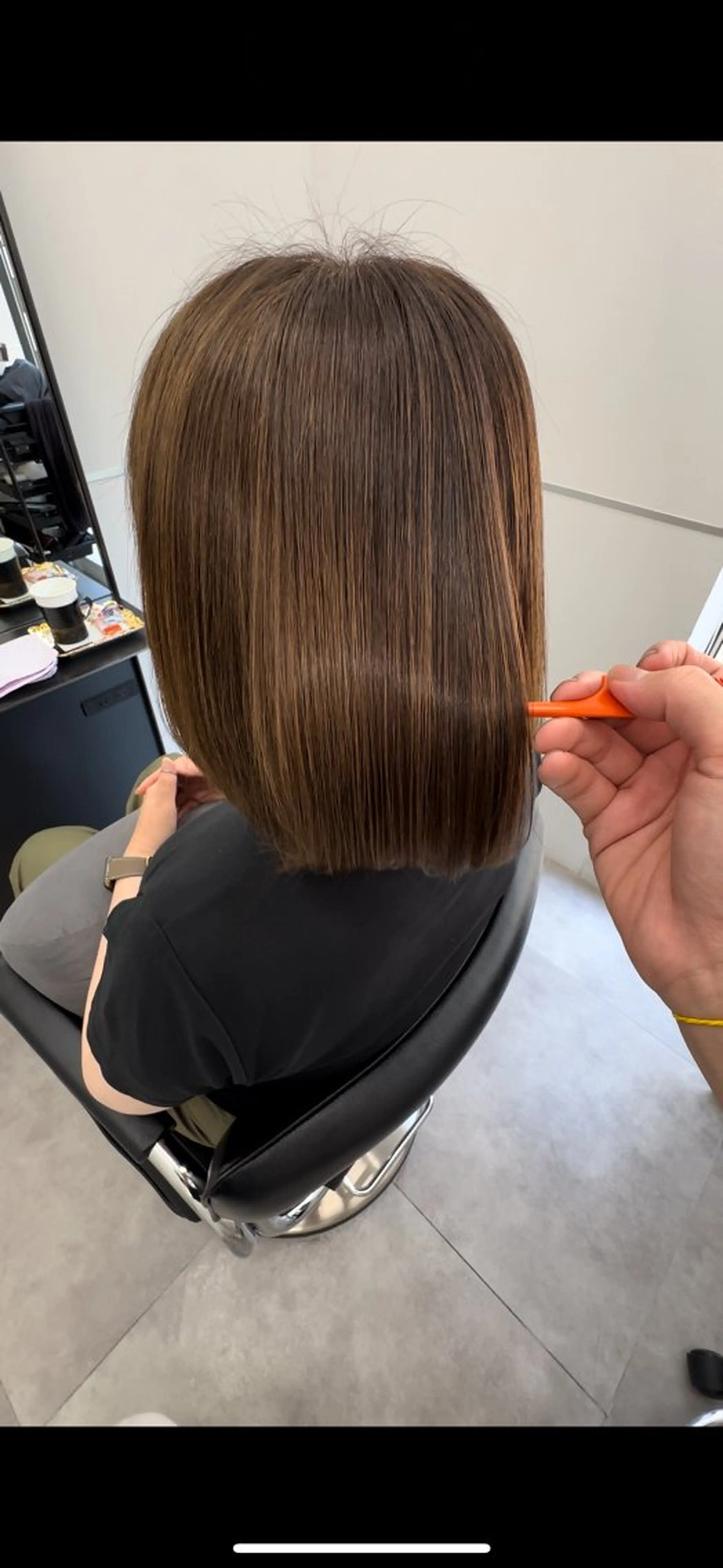 ミディアム カット トリートメント 髪質改善 /ツヤ髪/植竹偉吹のヘアスタイル