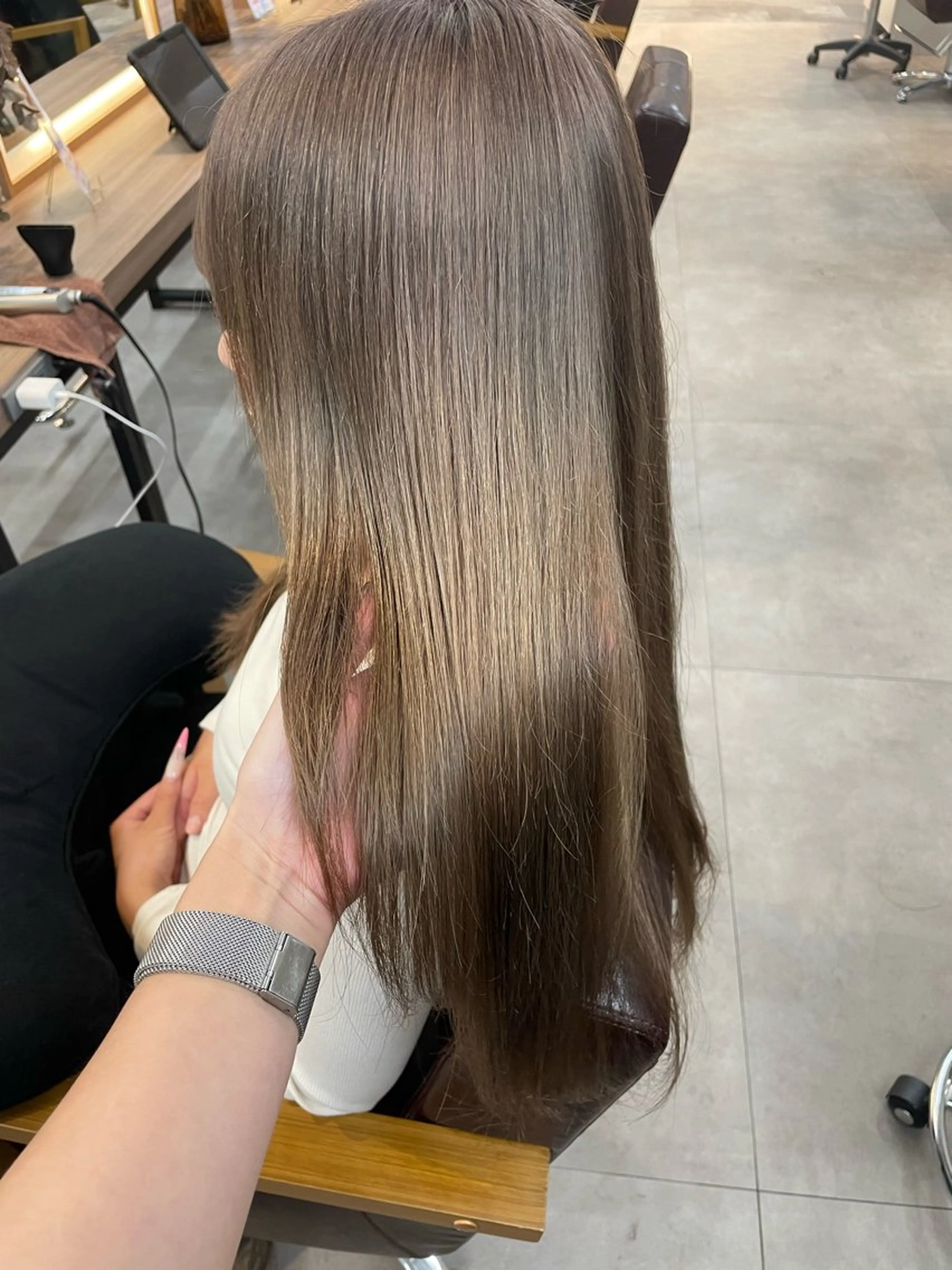 ロング ヘアカラー 髪質改善カラー🫧 横浜/liberteのヘアスタイル