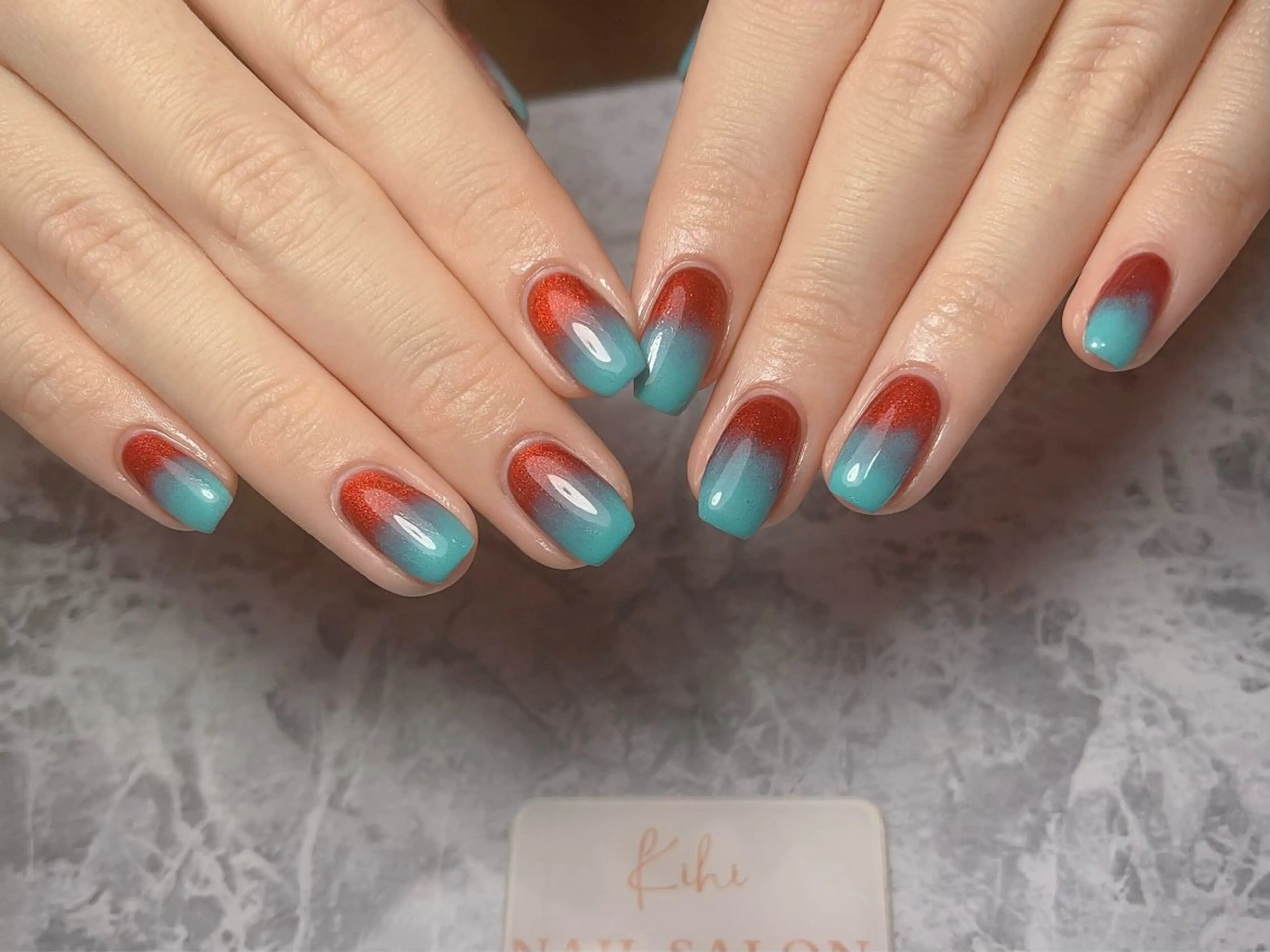 ネイル アートネイル フレンチネイル ジェルネイル グラデーション 韓国ネイル ハンドネイル 💕鈴木ユリ パラジェル/オフ無料のネイルデザイン