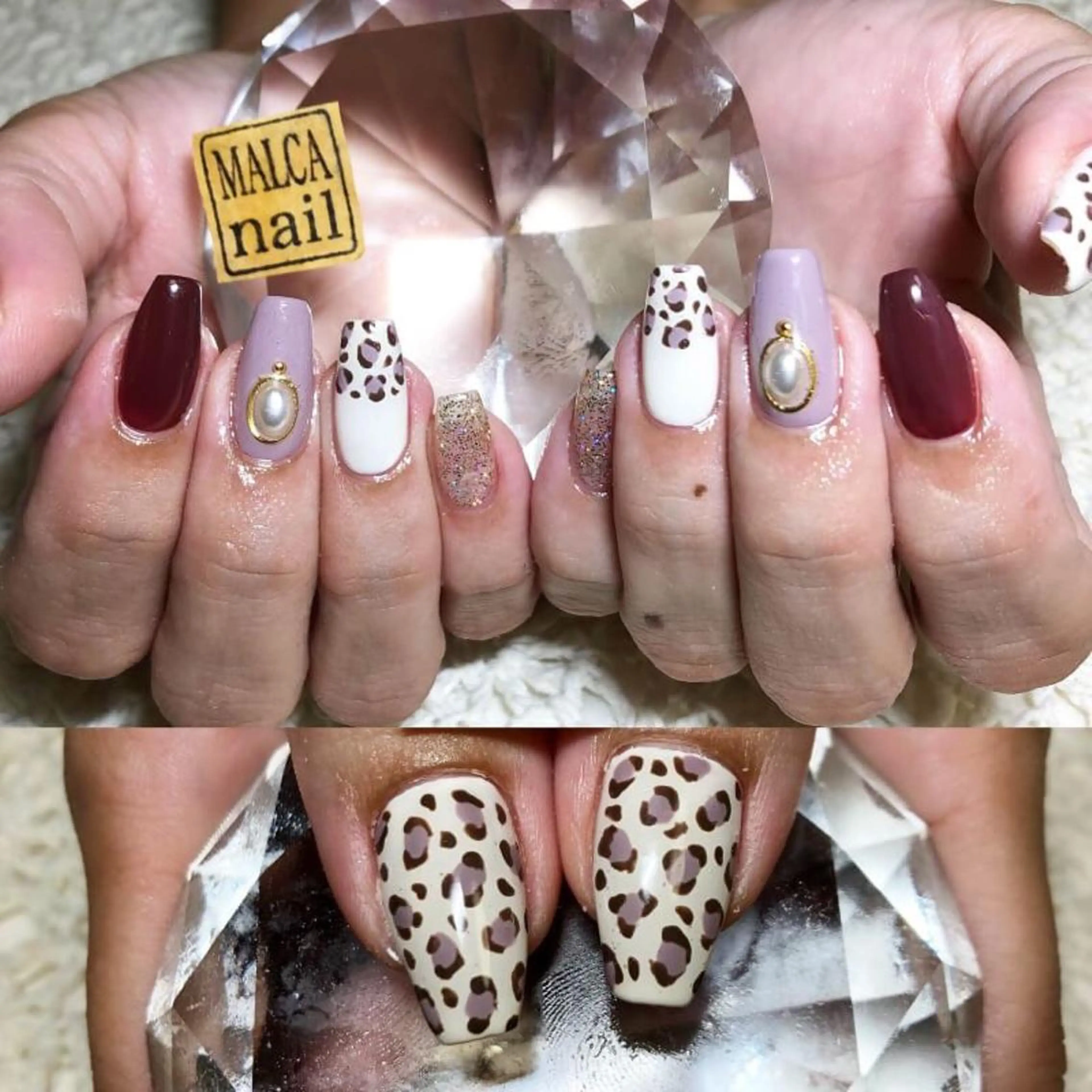 セミロング カラー パーマ ヘアアレンジ キッズ ネイル マツエク・マツパ 荒木 莉奈のネイルデザイン