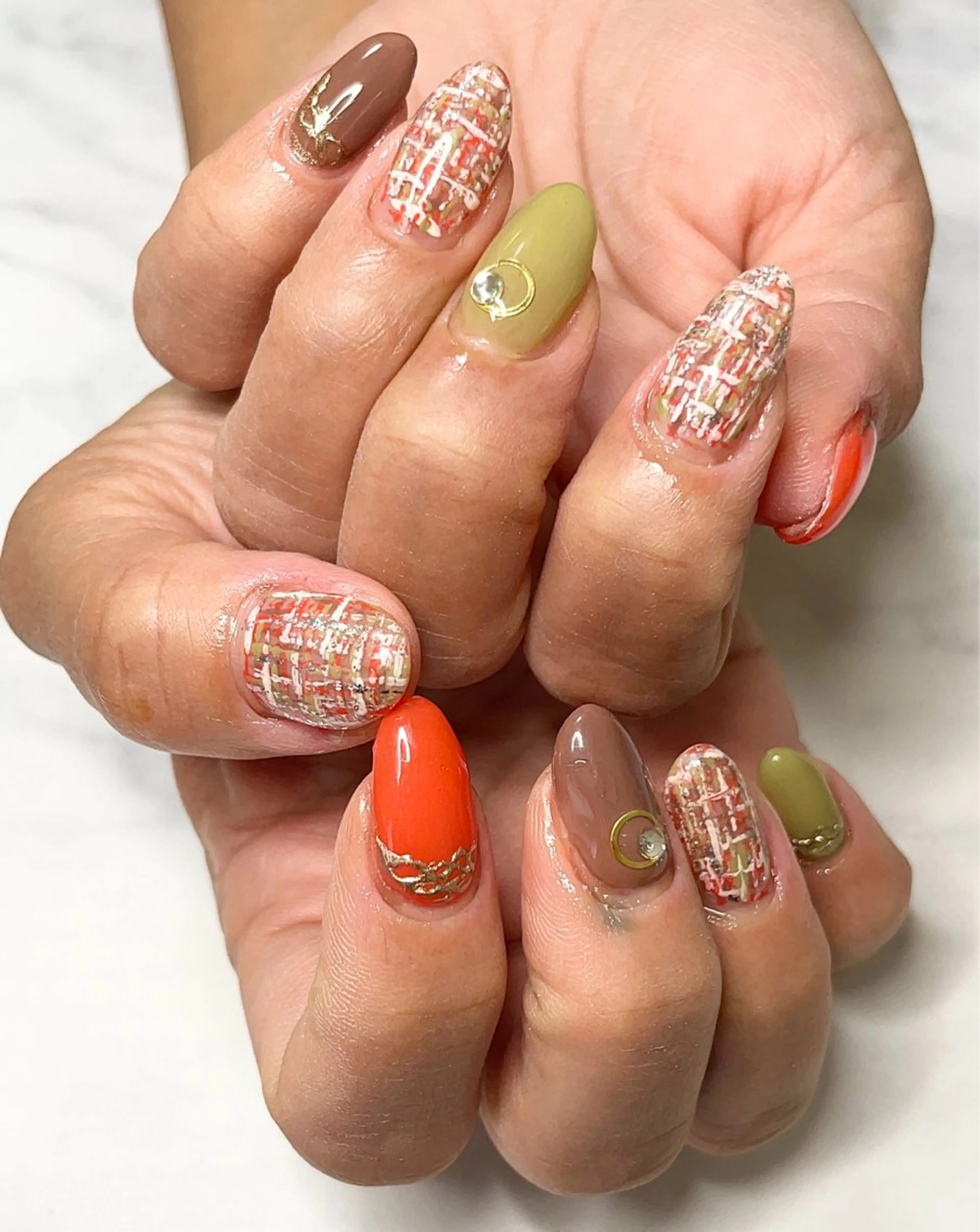 ネイル ツイードネイル Nail Salon Repos【ルポ】のネイルデザイン