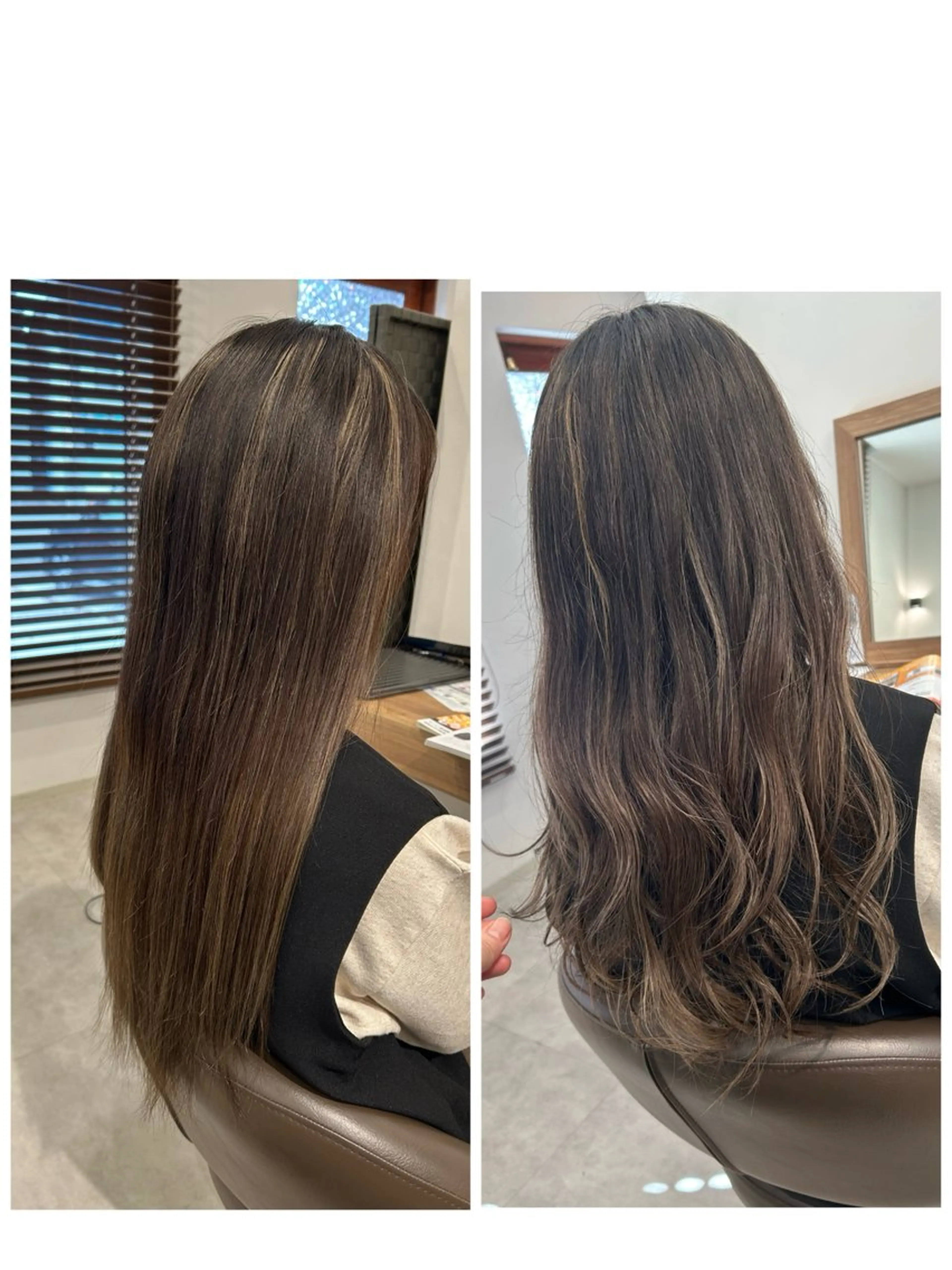 ロング カラー 山越 美裕樹のヘアスタイル